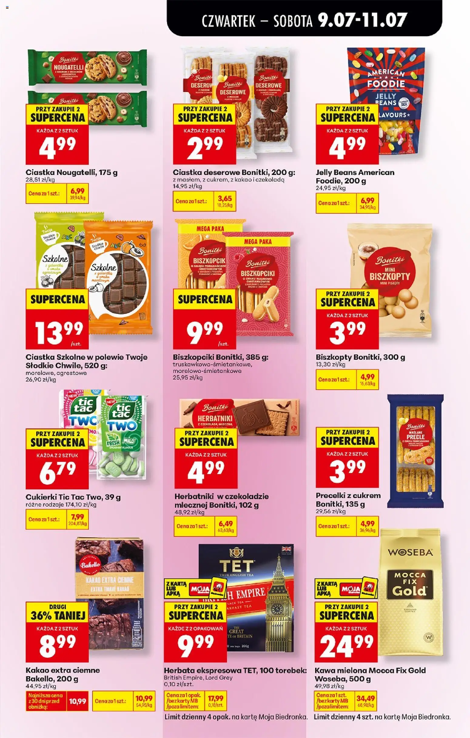 Biedronka Polsko leták - Codziennie niskie ceny od 09.07.2026 | Strana: 61 | Produkty: Piškoty, Jelly beans, Tác, Kakao