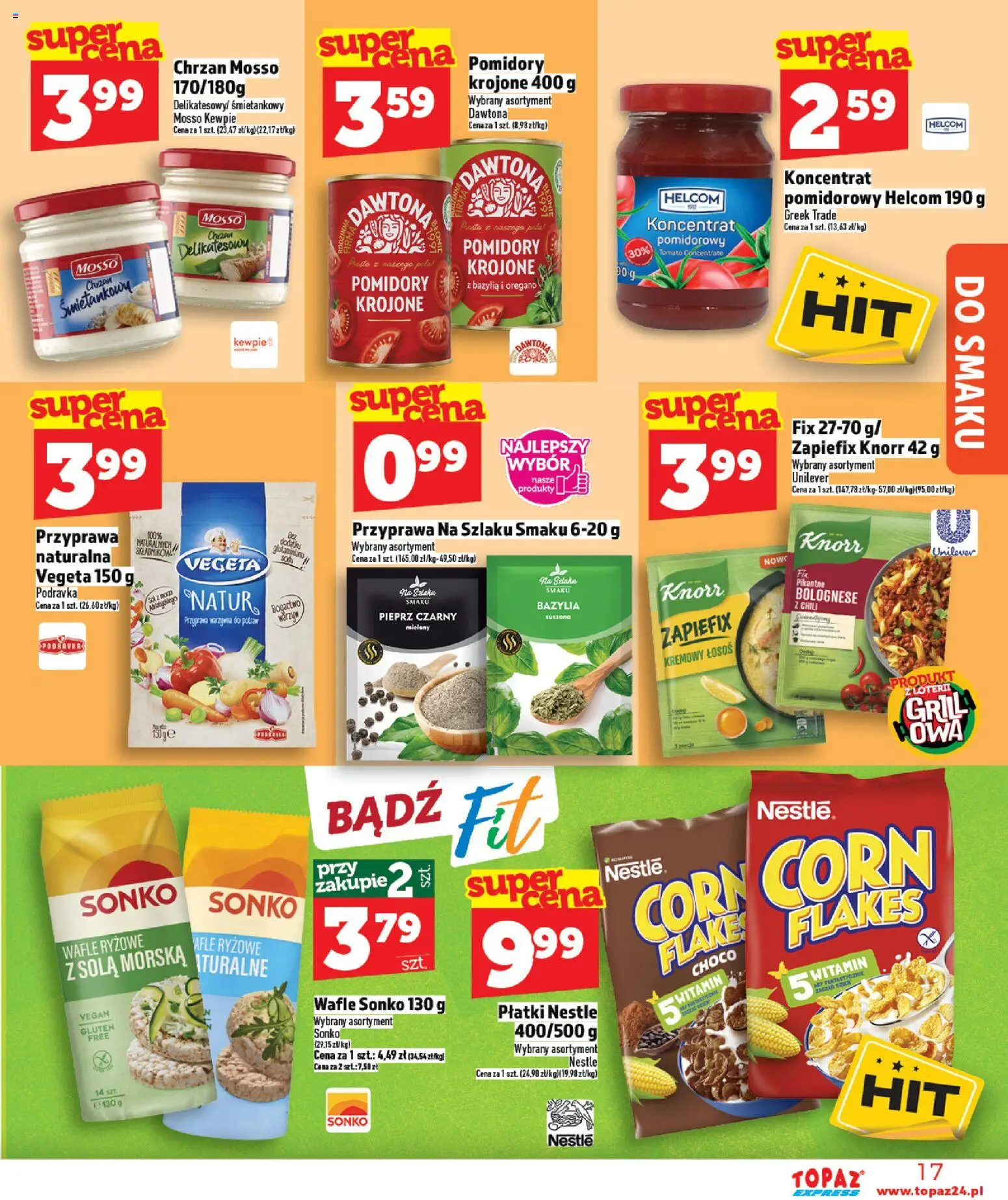 Topaz gazetka - Express od 07.05.2026 | Strona: 17 | Produkty: Oregano, Chrzan, Pomidory, Pieprz