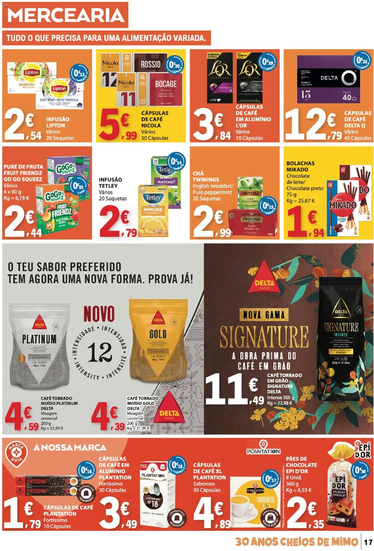 E.Leclerc folheto │ válido de 27/08/2026 | Página: 17 | Produtos: Cápsulas, Café, Saquetas, Chocolate