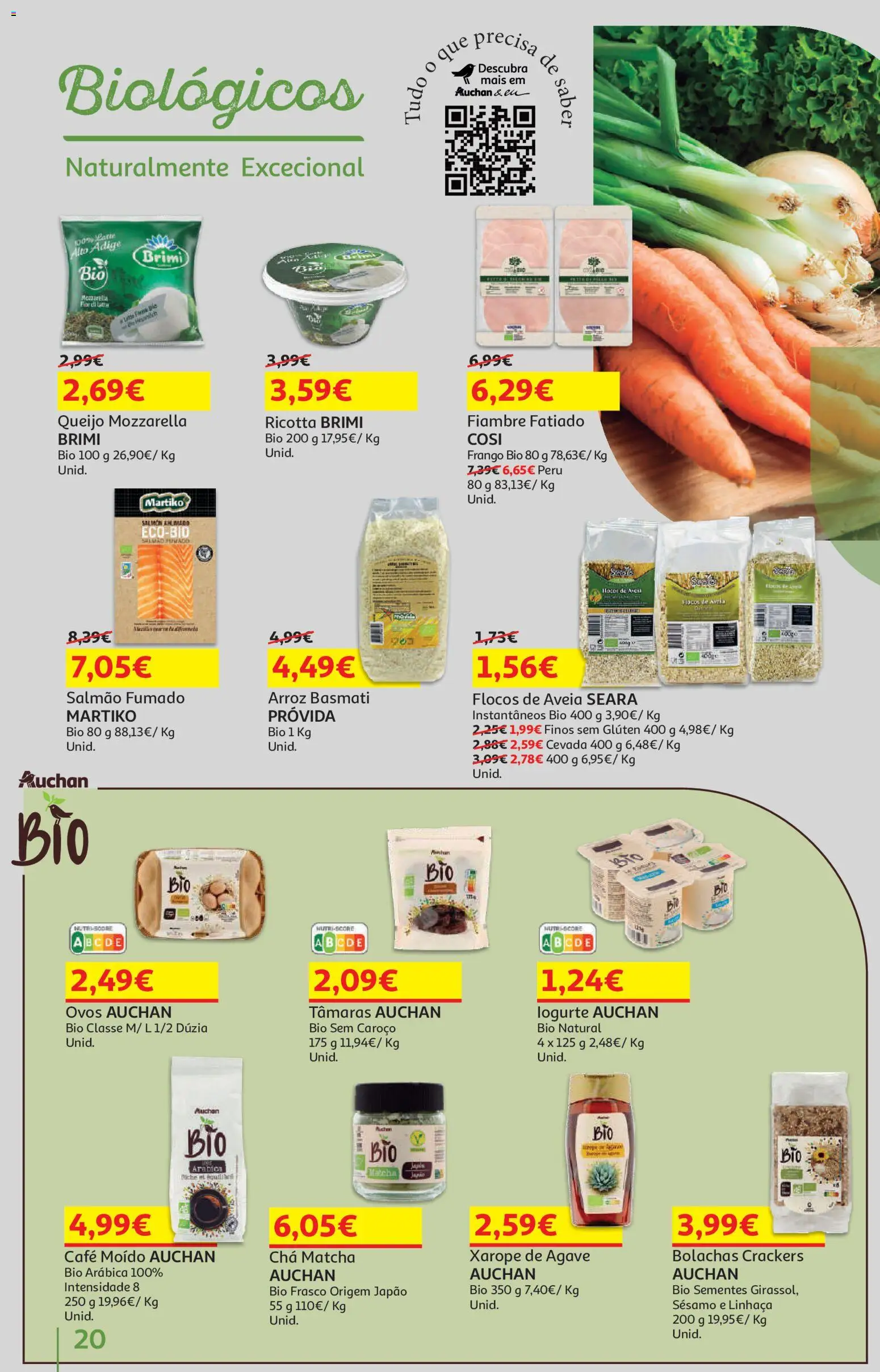 Auchan Vida no Exterior + Dia da Criança │ válido de 22.05.2026 | Página: 20 | Produtos: Peru, Salmão, Queijo, Arroz