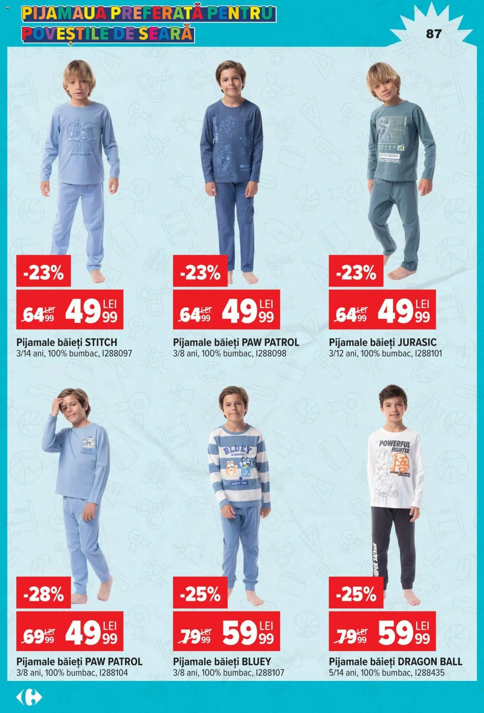 Noul catalog Carrefour – valabil de la 12.08.2026 | Pagină: 87 | Produse: Pijamale