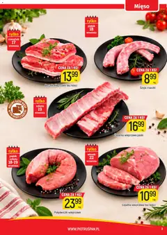Pogląd oferty "Piotruś Pan gazetka" - ważna od 17.09.2026 | Strona: 3 | Produkty: Żeberka, Żeberka wieprzowe, Boczek, Polędwiczki