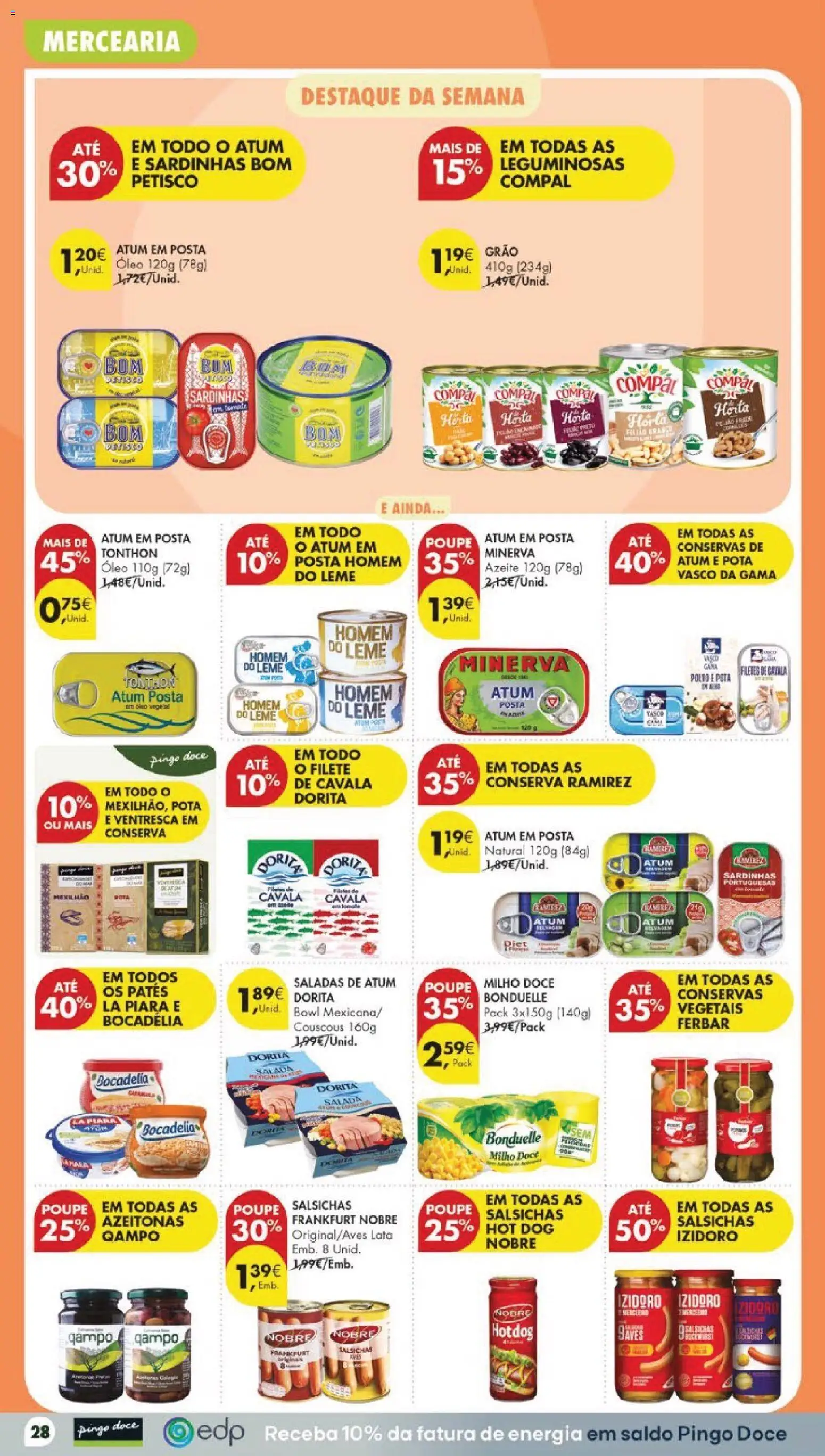 Pingo Doce folheto │ válido de 11/08/2026 | Página: 32 | Produtos: Óleo vegetal, Saladas, Milho, Filete
