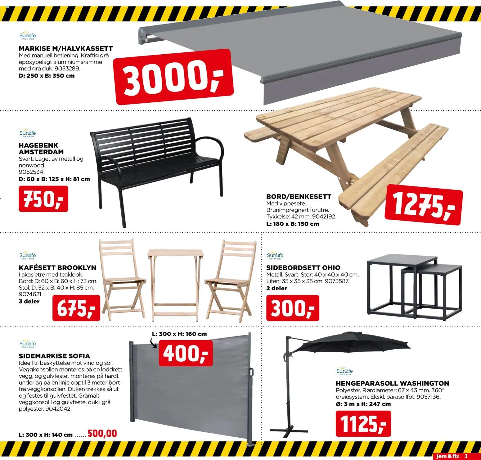 {H1} | Side: 3 | Produkter: Bord, Stol