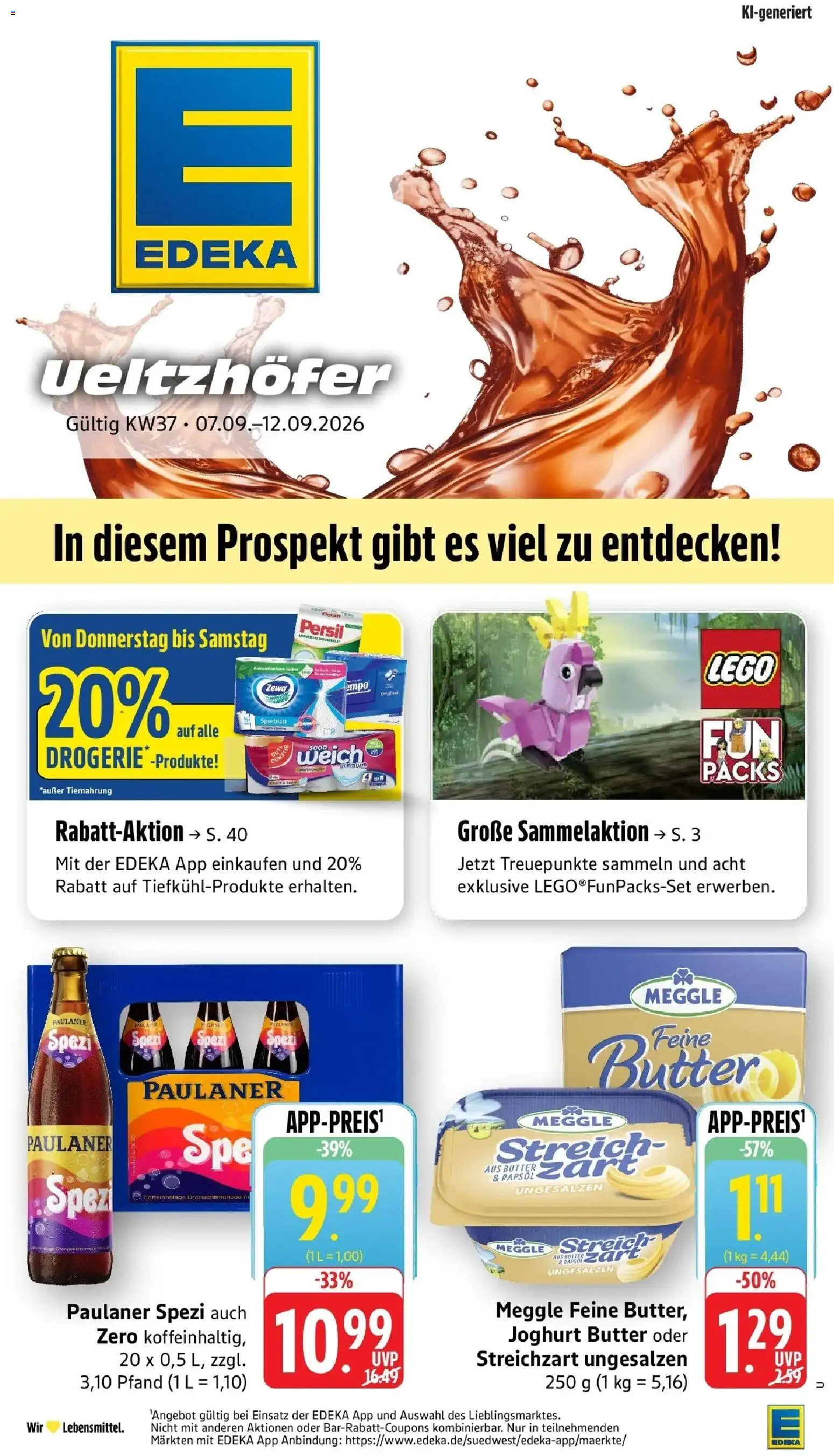 Edeka Prospekt Heilbronn (ab 07.09.2026) » Angebote Online | Seite: 1 | Produkte: Joghurt, Paulaner spezi, Paulaner, Persil