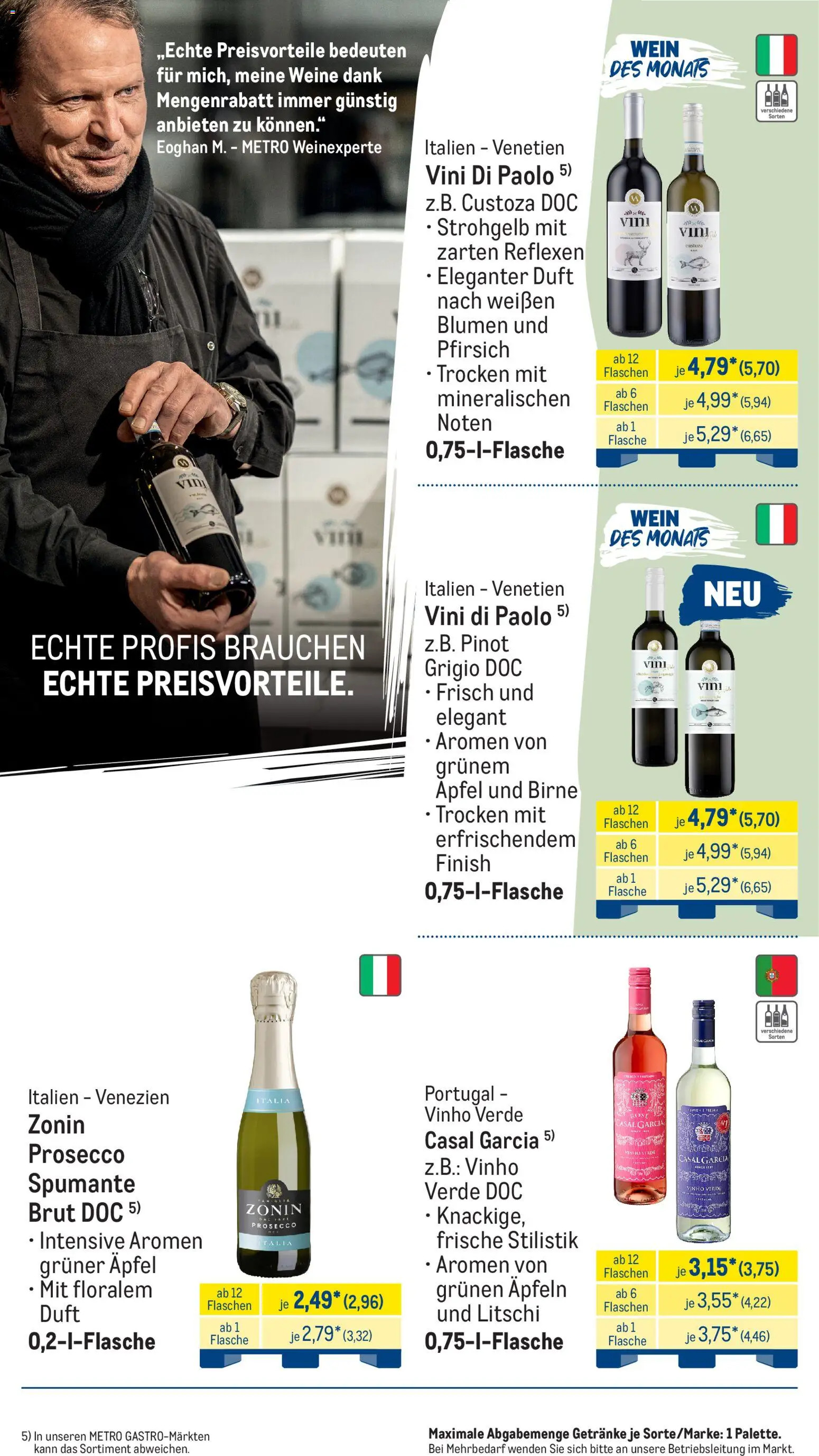 Metro Monats-Menü – gültig ab 01.07.2026 | Seite: 30 | Produkte: Blumen, Finish, Prosecco, Birne