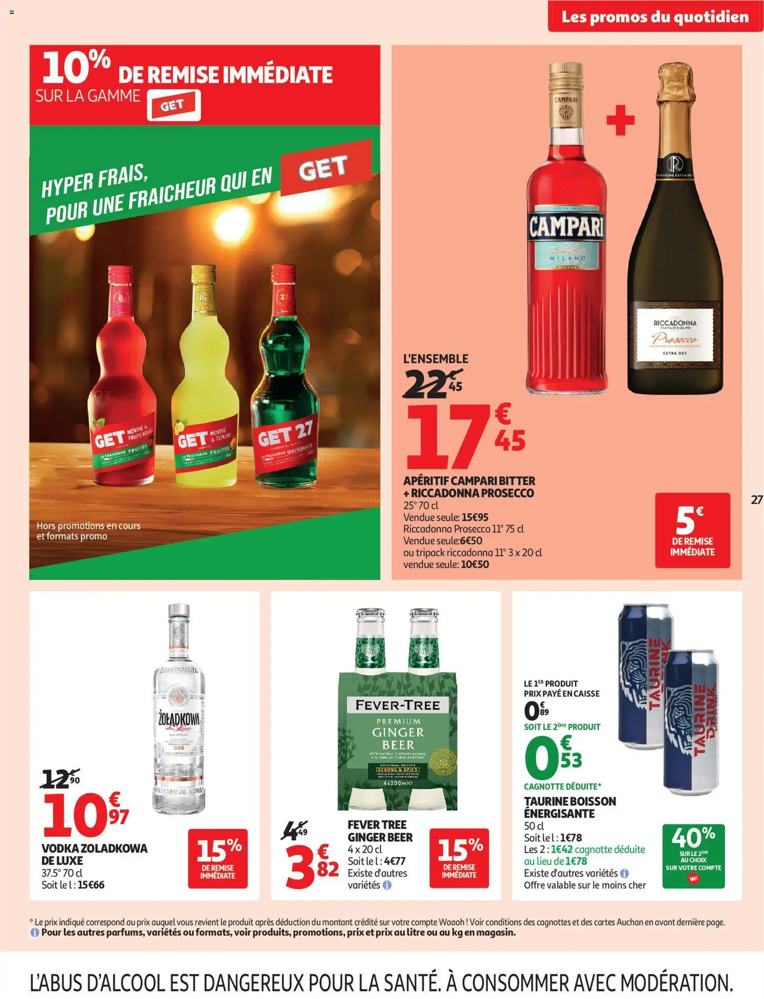 {H1} | Page: 29 | Produits: Vodka, Menthe, Aperitif Campari, Prosecco