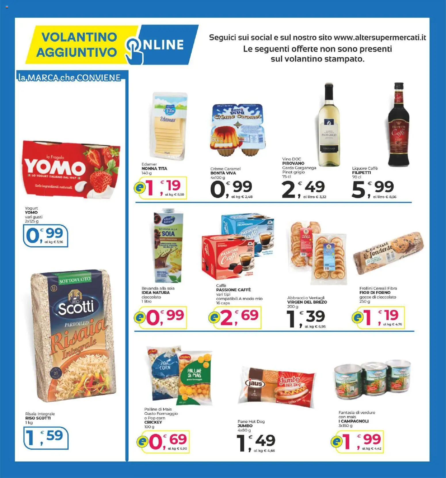 Volantino Alter Discount del 20/08/2026 | Pagina: 14 | Prodotti: Caffè, Verdure, Formaggio, Mais