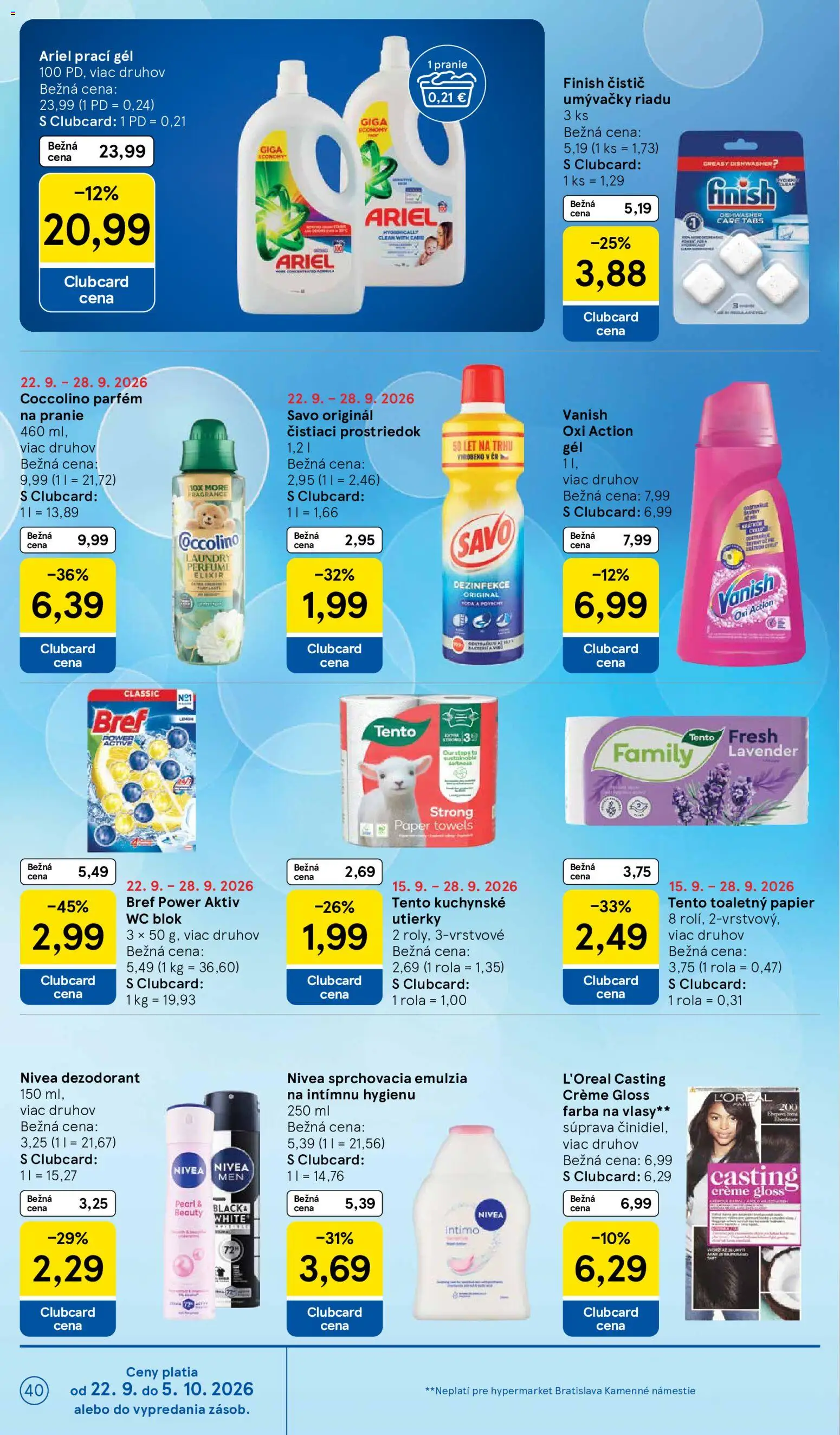 Nové Tesco akcie – leták je platný od 23.09.2026 | Strana: 40