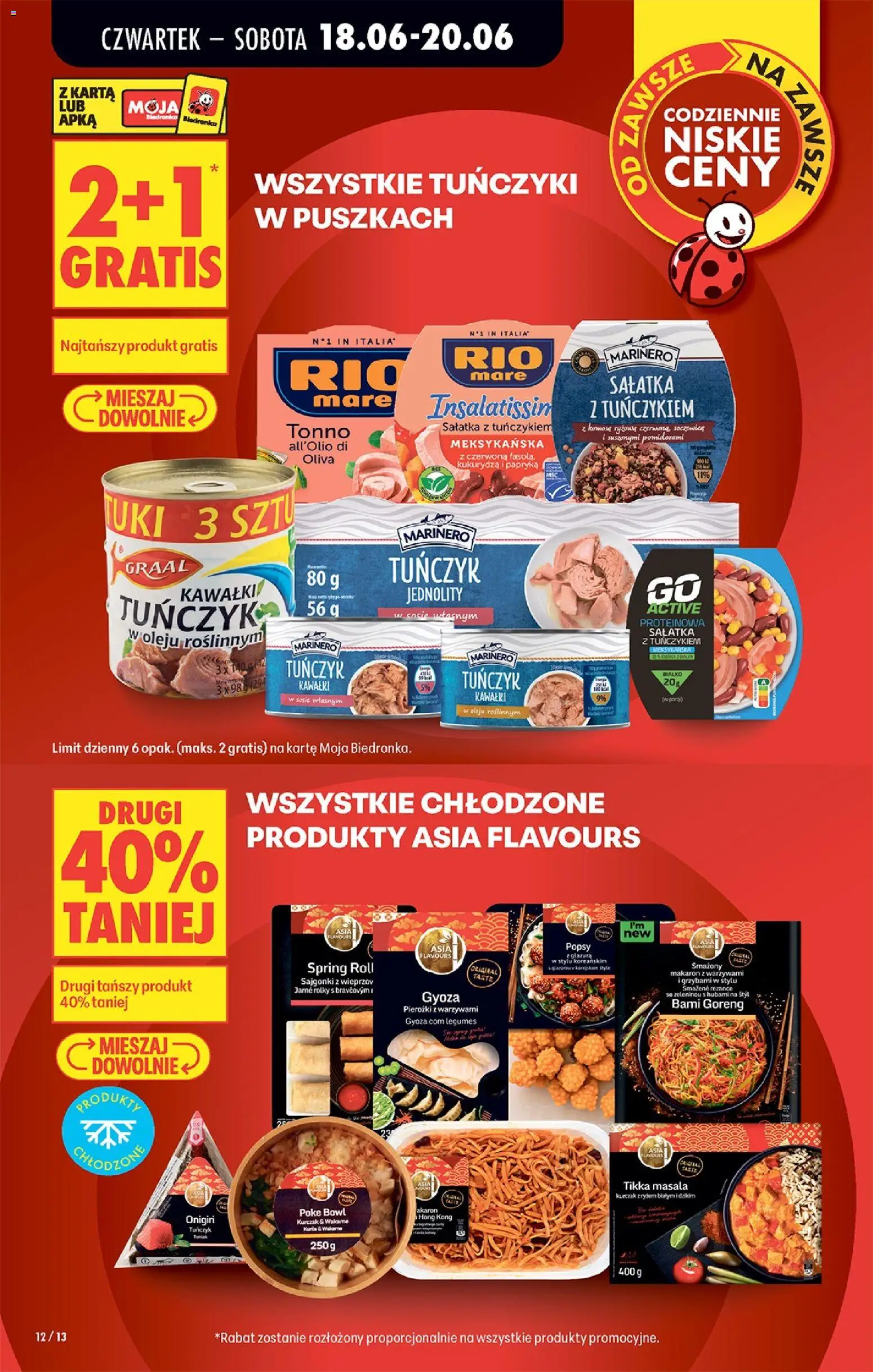 Biedronka gazetka od czwartku od 18.06.2026 | Strona: 14 | Produkty: Karta, Tikka masala, Kukurydza, Sajgonki