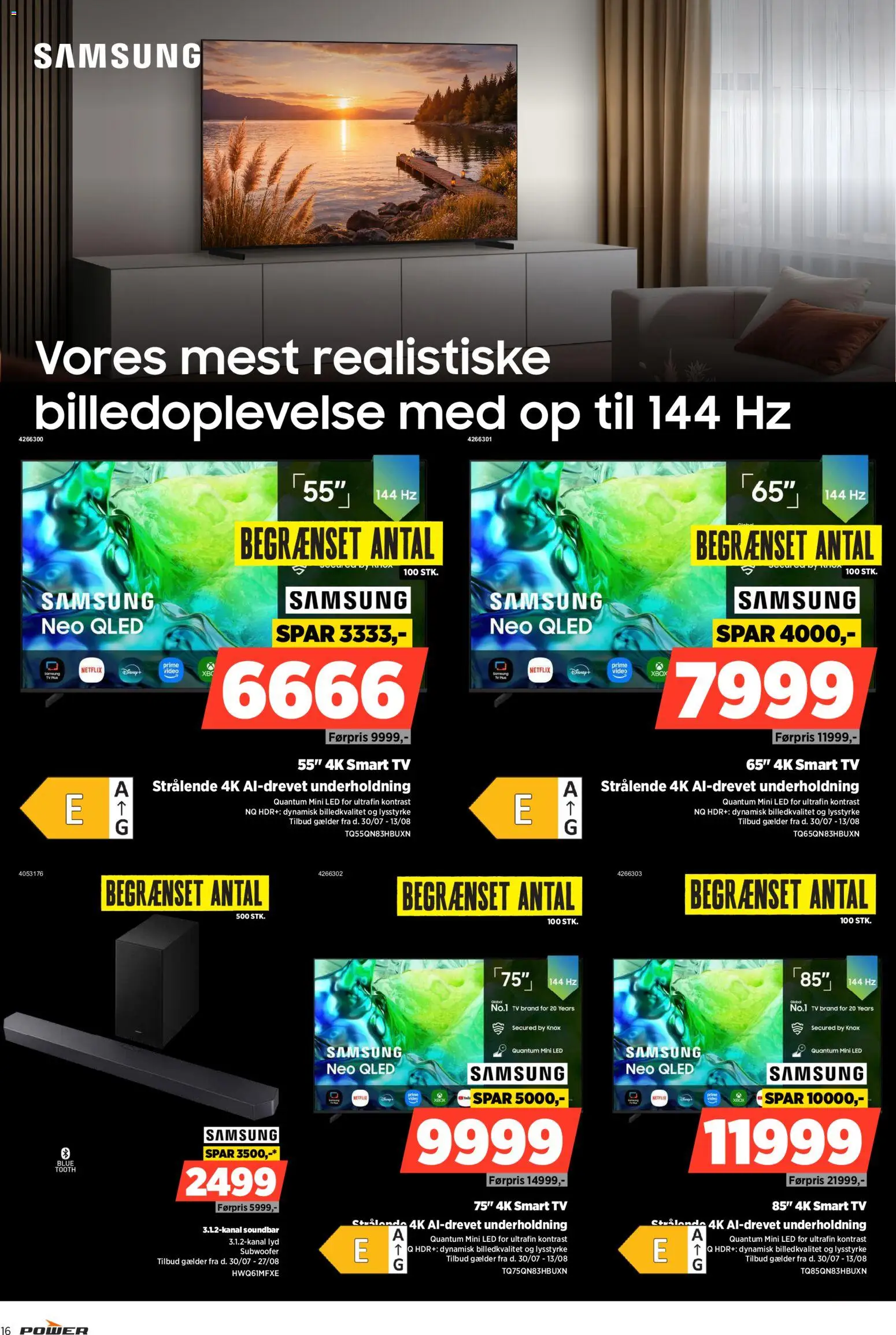 Power tilbudsavis – gyldig fra 07/08/2026 | Side: 16 | Produkter: Soundbar, TV, Lyd, Xbox