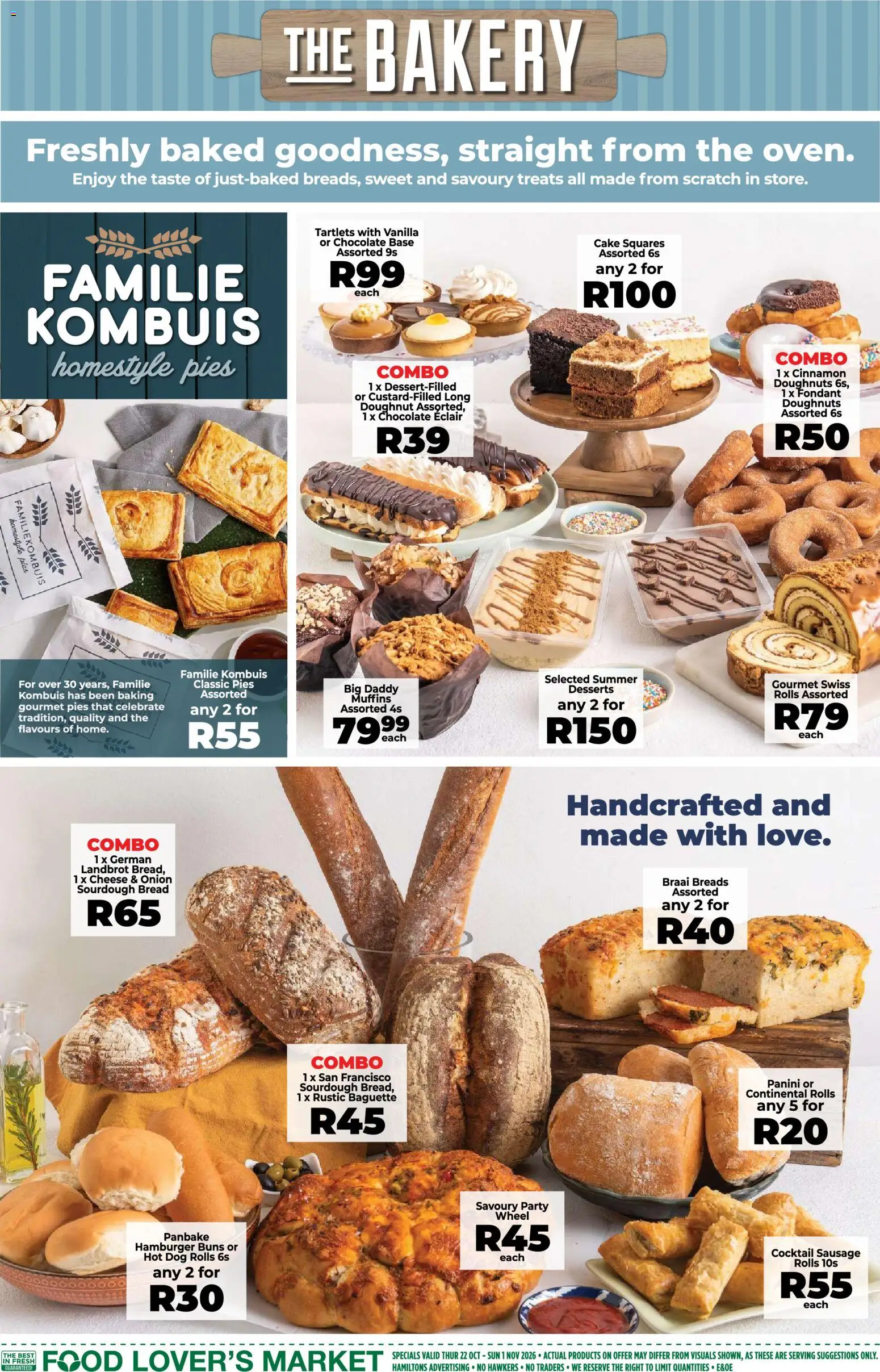 New Food Lover's Market catalogue – valid from 22/10/2026 | Page: 5 | Products: Vanilla, Buns, Bread, Onion