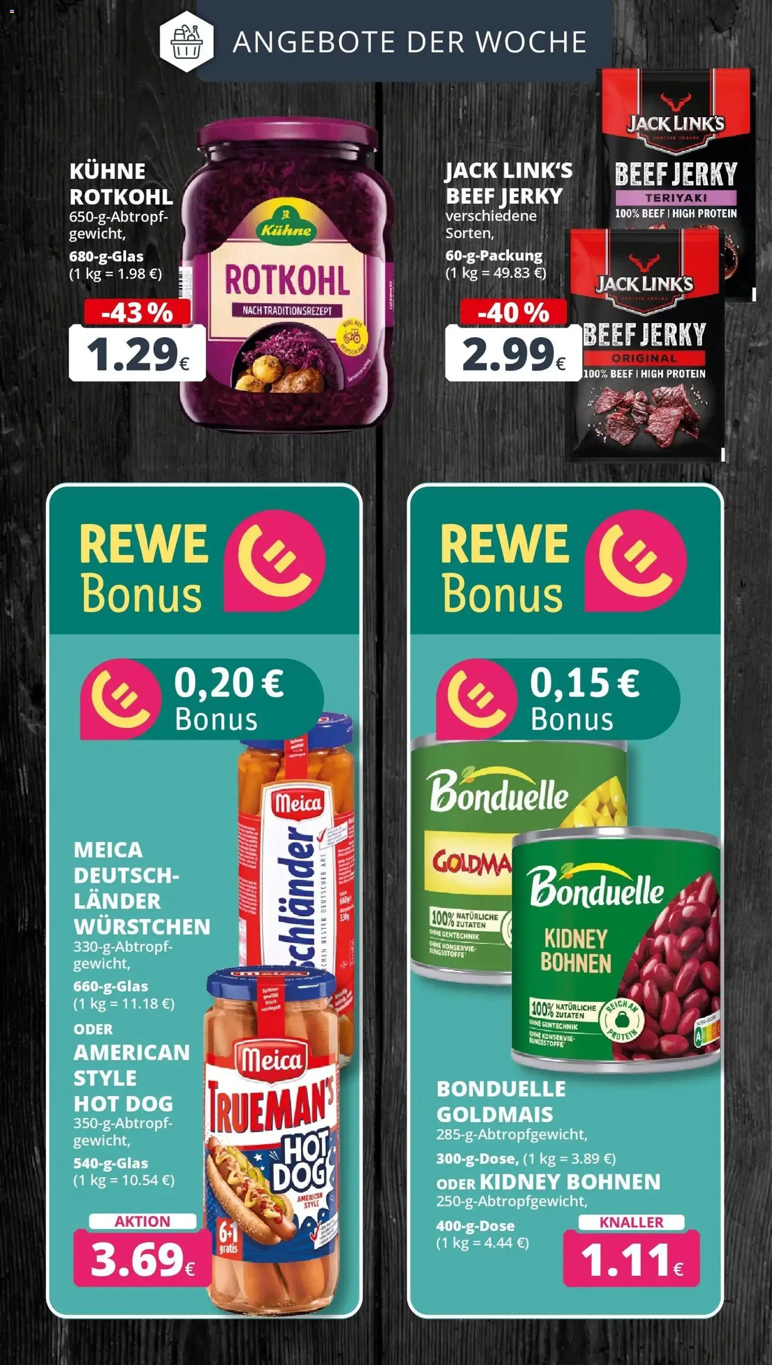 REWE Prospekt ab 05.10.2026 zum Blättern » Angebote | Seite: 6 | Produkte: Rotkohl, Meica