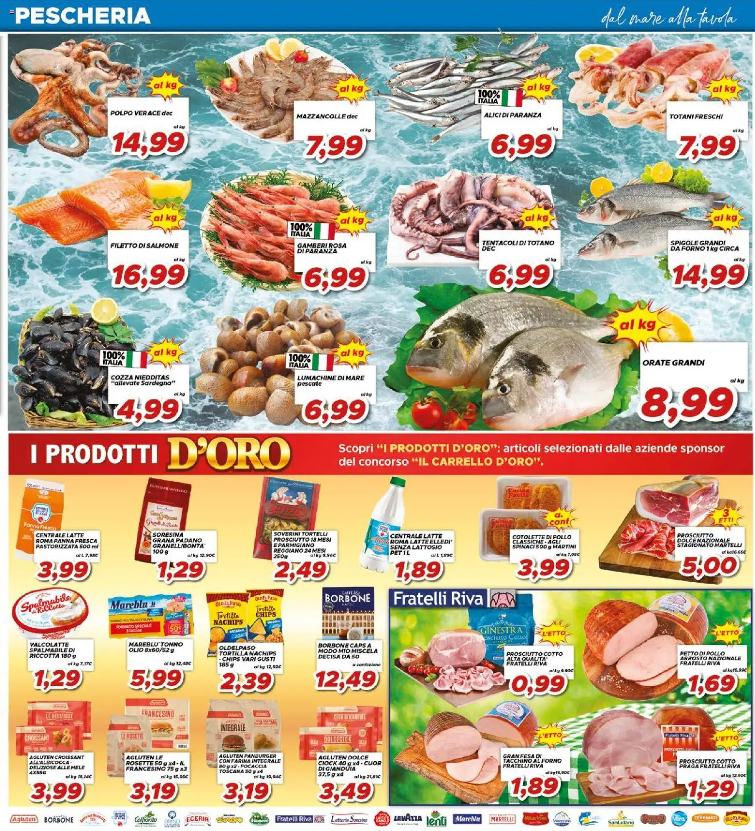 Volantino Ma Supermercati del 17.04.2026 | Pagina: 5 | Prodotti: Petto di Pollo, Polpo, Farina, Spinaci
