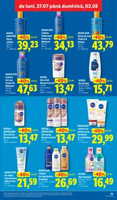 Ofertele Lidl valabile de la 27.07.2026 | Pagină: 23 | Produse: Serum, Body, Apă micelară, Apă