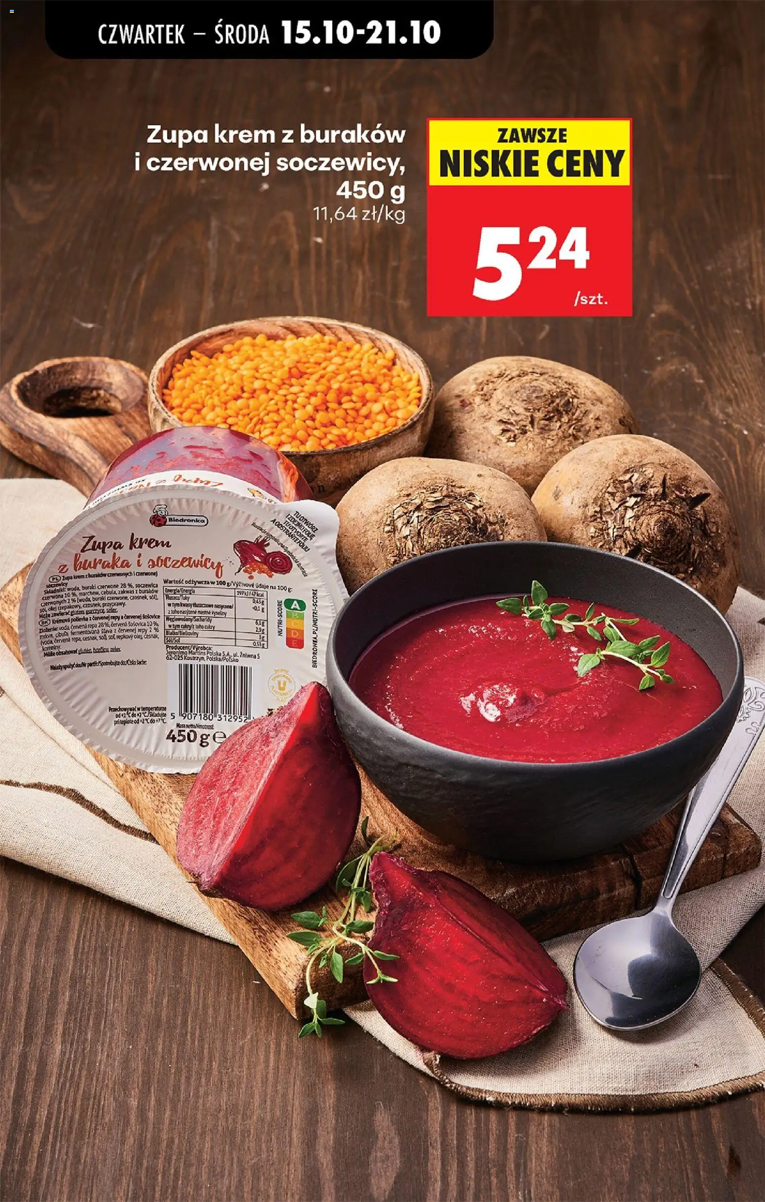 Biedronka gazetka - Czas na toast od 15.10.2026 | Strona: 32 | Produkty: Zakwas, Zupa, Zakwas z buraków, Sól