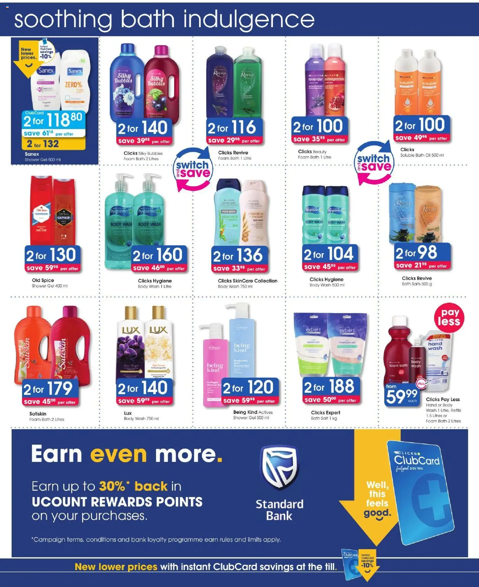 New Clicks catalogue – valid from 22/10/2026 | Page: 24 | Products: Bath, Shower, Shower gel, Salt