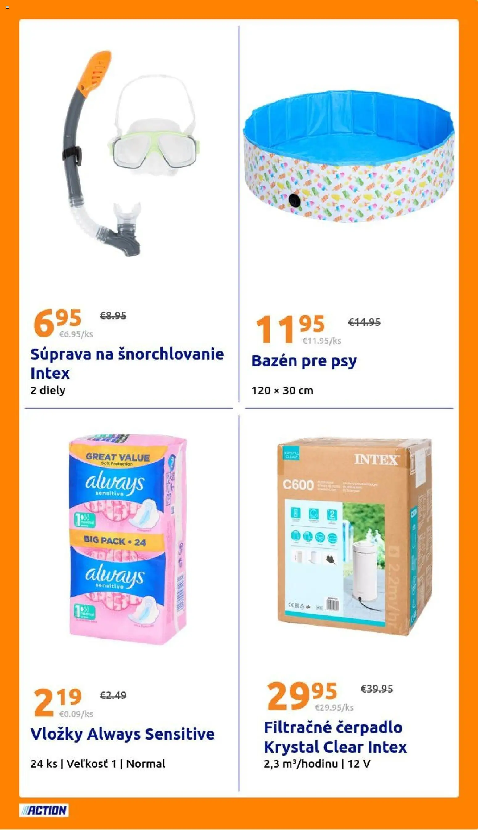 Nové Action akcie – leták je platný od 24.06.2026 | Strana: 23 | Produkty: Čerpadlo, Bazén