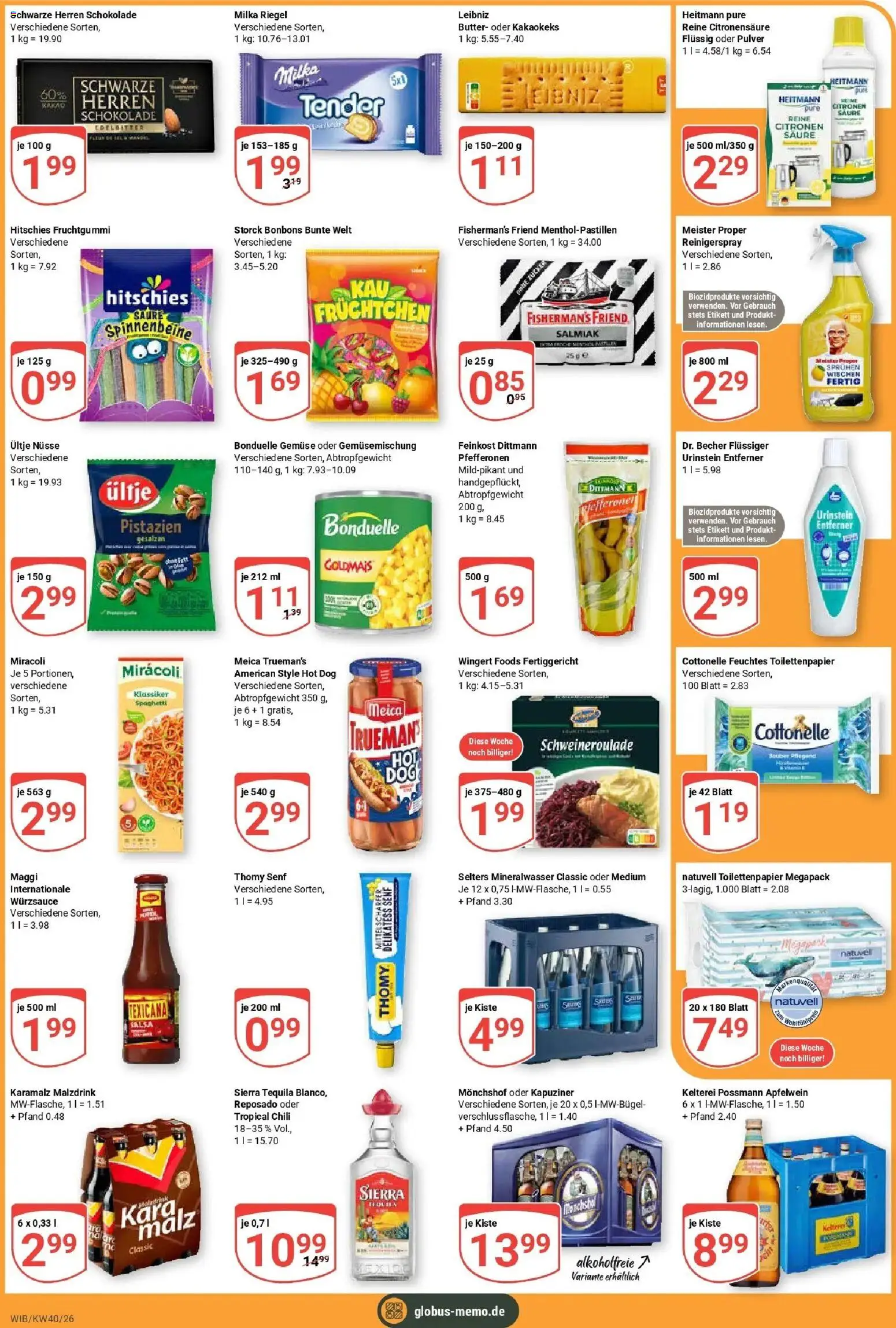 Globus Prospekt Wiesbaden-Nordenstadt (ab 28.09.2026) » Angebote online | Seite: 5 | Produkte: Maggi, Schokolade, Nüsse, Toilettenpapier