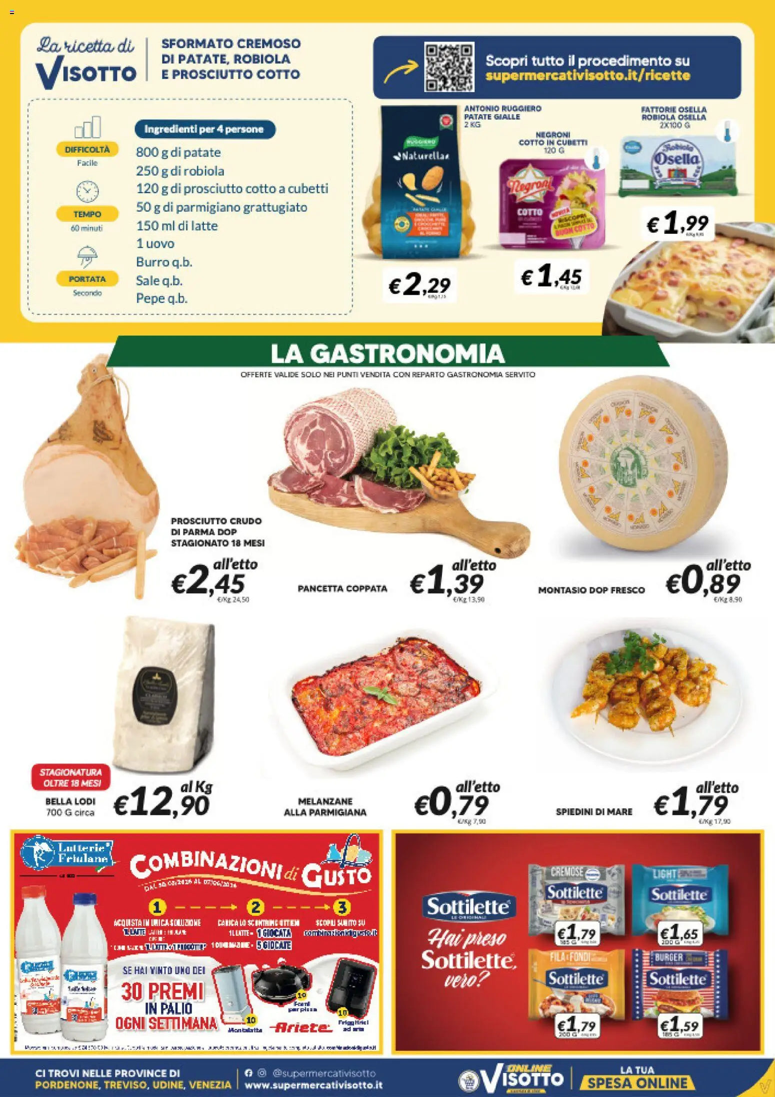 Volantino Visotto del 06.05.2026 | Pagina: 3 | Prodotti: Pancetta, Latte, Melanzane, Parmigiano