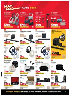 HiFi Corp specials catalogue – valid from 29.04.2026 | Page: 7 | Products: Earbuds, Audio, Headphones, Soundbar