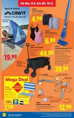 Lidl Flugblatt - Altenmarkt im Pongau, St. Johann im Pongau, Zell am See ab 03.06.2026 gültig | Seite: 41 | Produkte: Badeanzug, Bürste