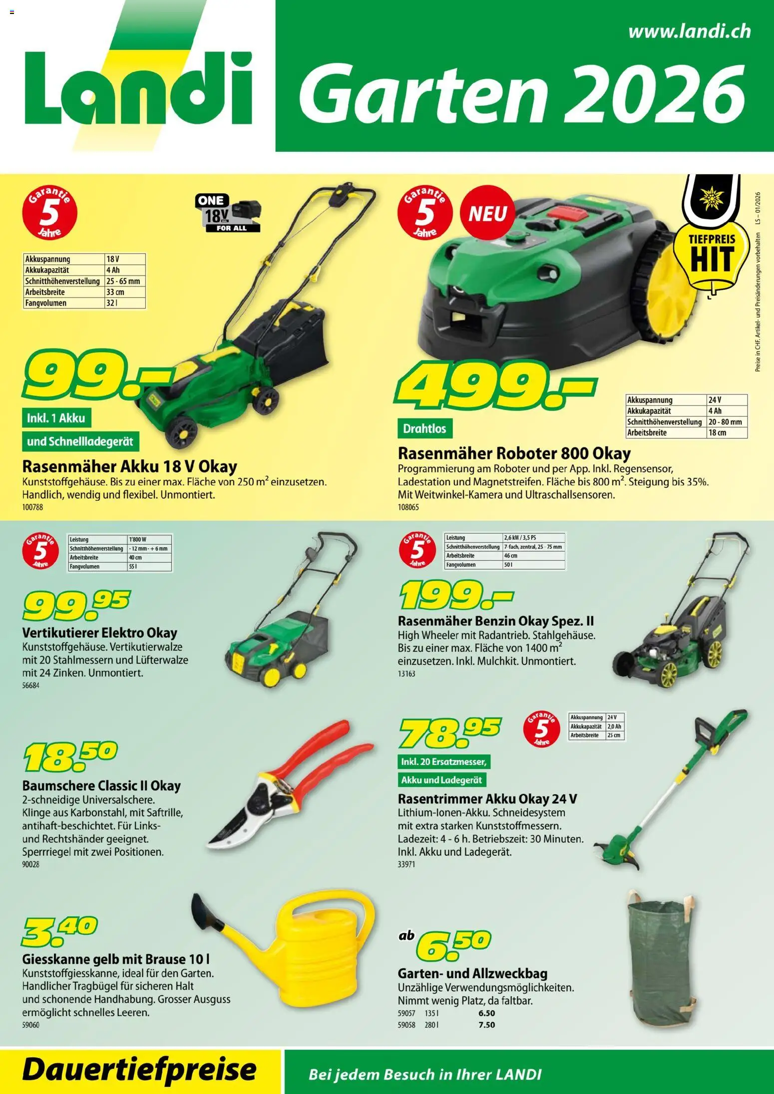 Landi ( Deaktivovane pre Letakomat )  Aktionen – gültig ab 07.01.2026 | Seite: 36 | Produkte: Roboter, Ladegerät, Rasenmäher