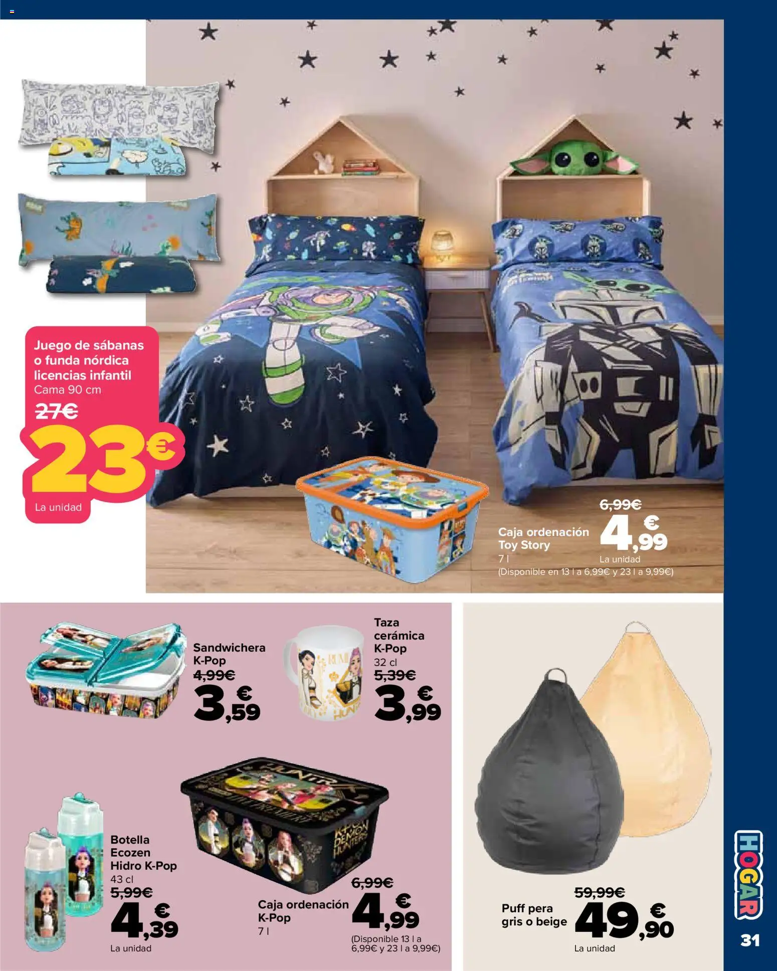 Carrefour Vuelta al cole II │ válido desde el 18/08/2026 | Página: 29 | Productos: Juego de sábanas, Funda, Sandwichera, Caja