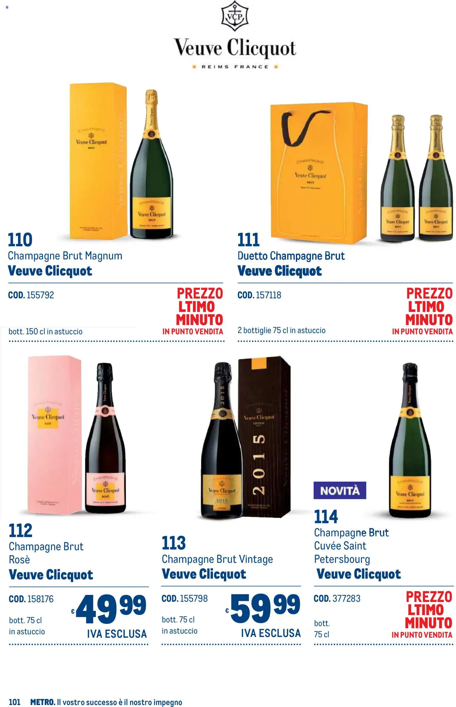 Volantino Metro del 19/10/2026 | Pagina: 101 | Prodotti: Magnum, Champagne, Astuccio