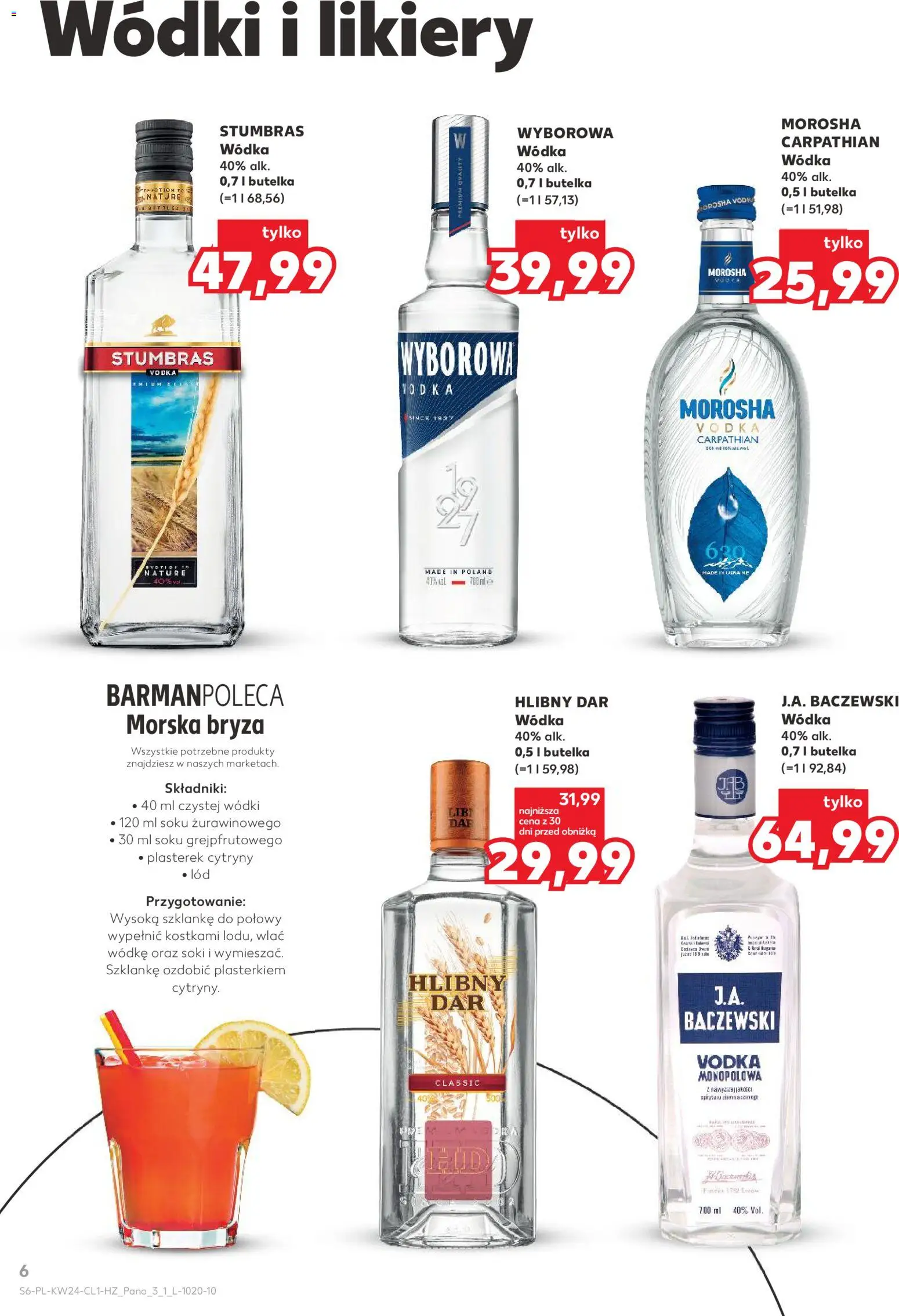 Kaufland Polsko leták - Barek od 11.06.2026 | Strana: 6 | Produkty: Vodka