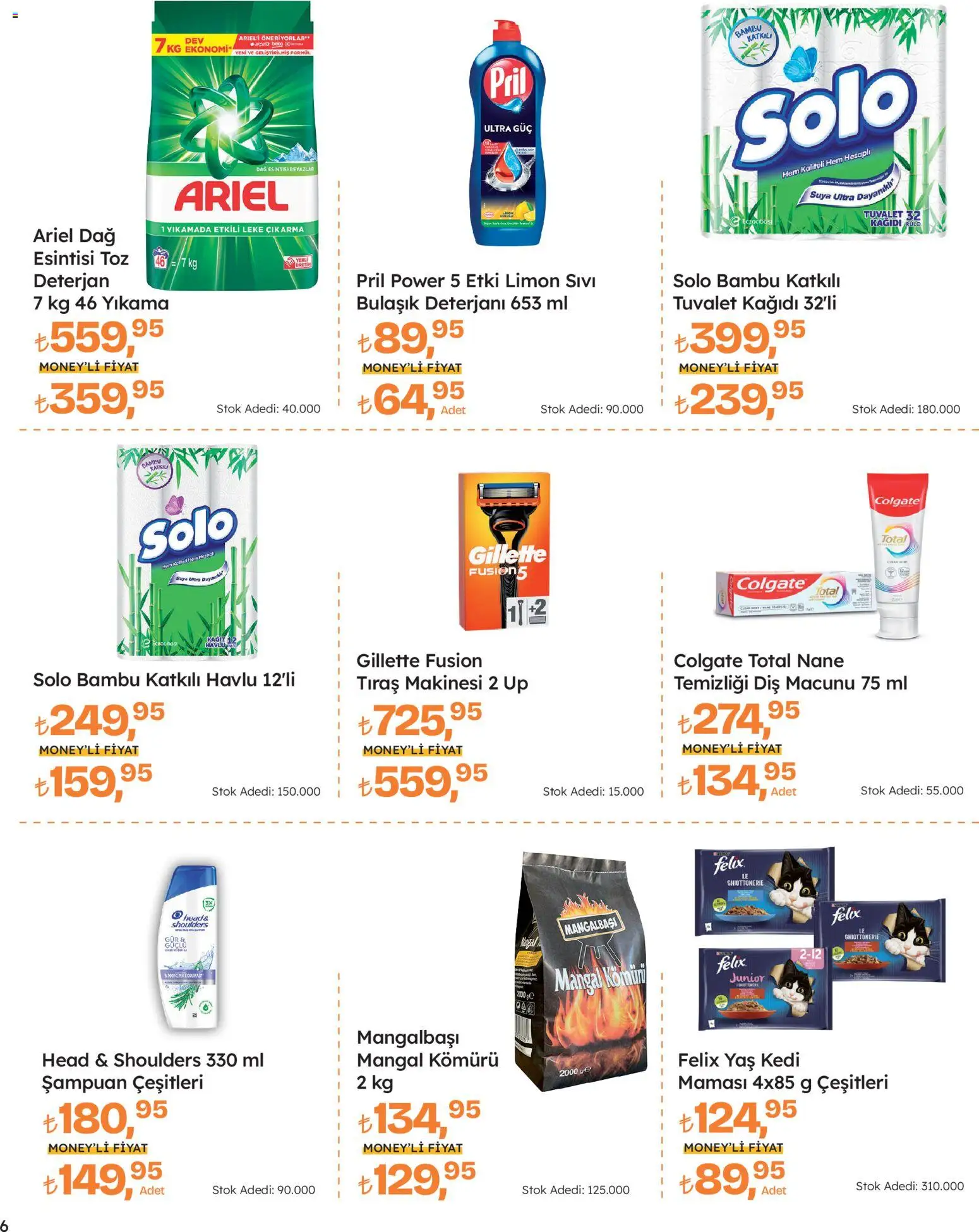 Migros Katalog - Migros Jet Dijital - 16.04.2026 tarihinden itibaren geçerlidir | Sayfa: 6 | Ürünler: Tuvalet, Şampuan, Diş macunu, Deterjan