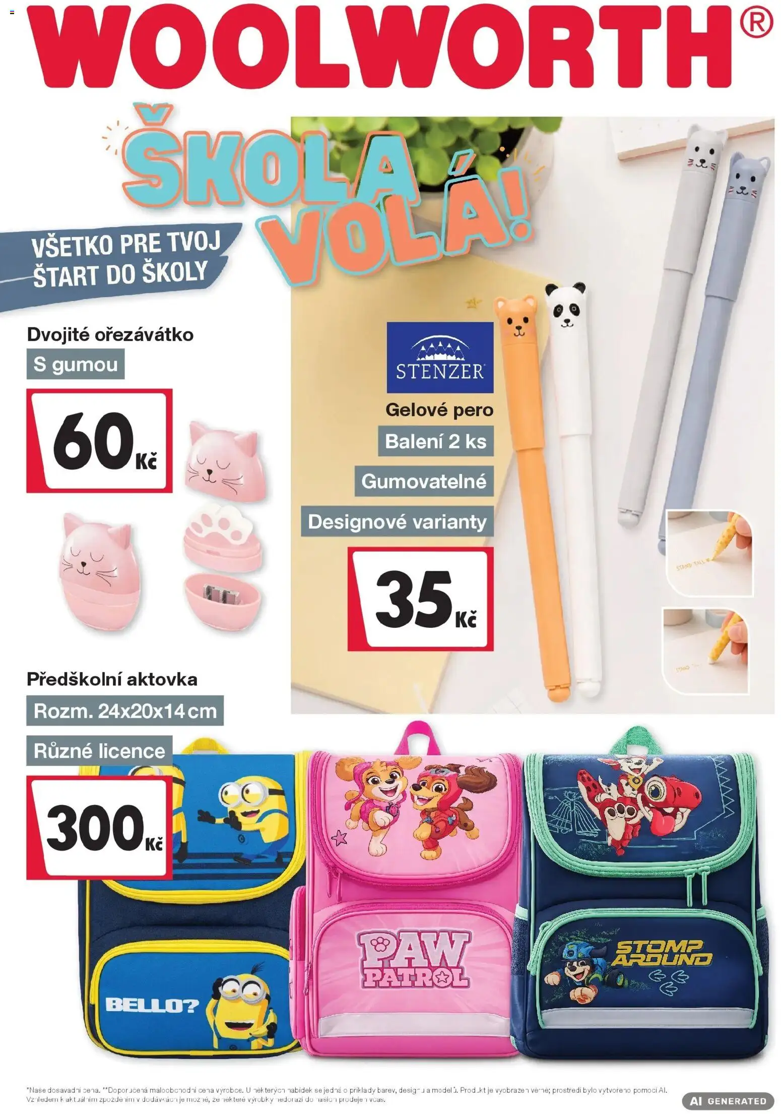 Woolworth leták - Třebíč od 21.08.2026 - akční nabídka | Strana: 1 | Produkty: Pero, Aktovka, Ořezávátko