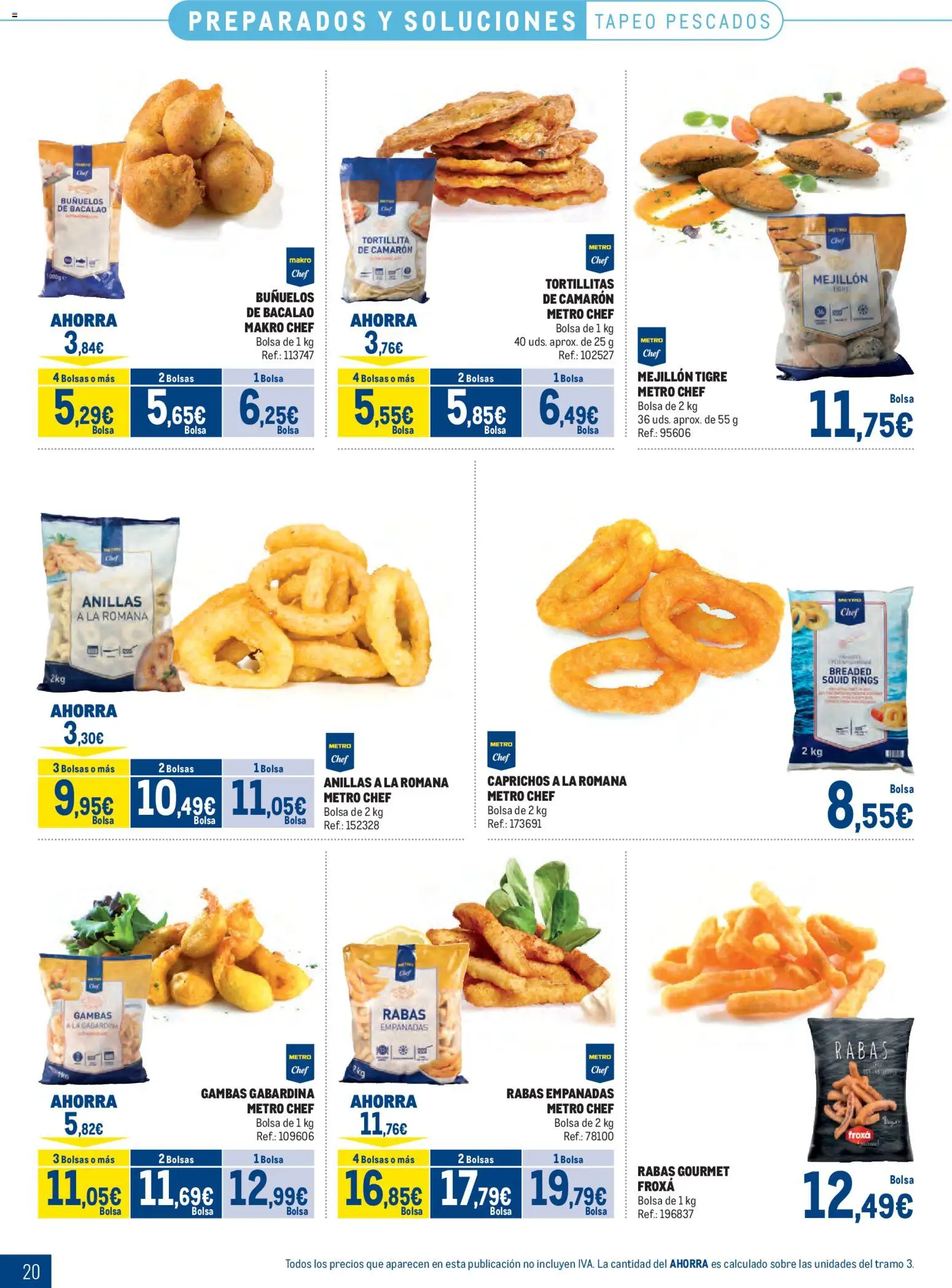 Makro Congelados Centro │ válido desde el 03/08/2026 | Página: 20 | Productos: Bolsa