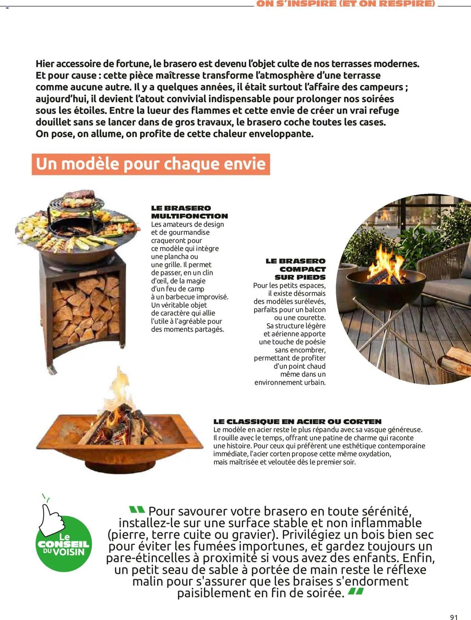 {H1} | Page: 91 | Produits: Brasero, Barbecue, Mais, Sable