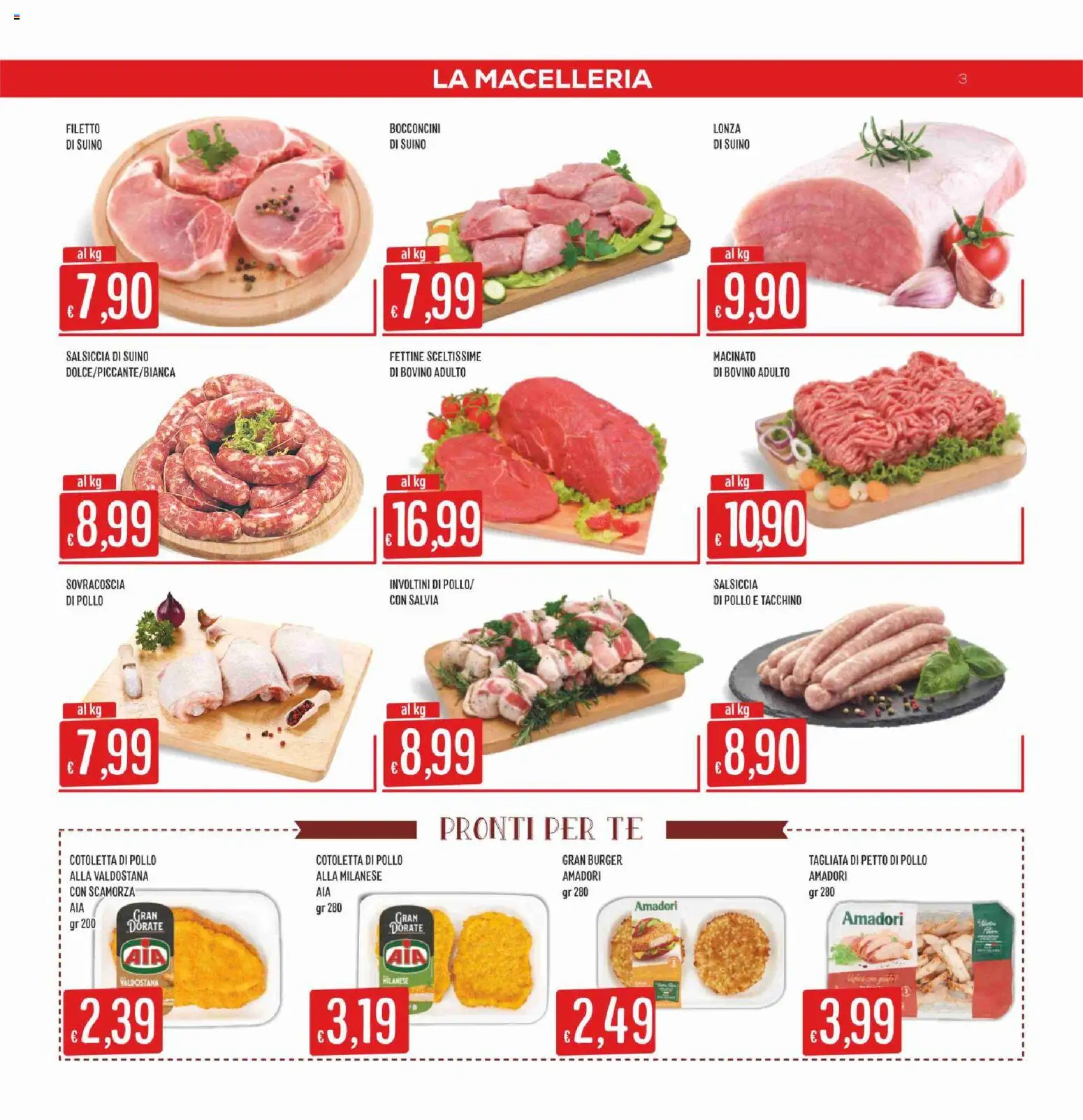 Volantino SISA del 14.05.2026 | Pagina: 3 | Prodotti: Pollo, Suino, Tacchino, Salsiccia