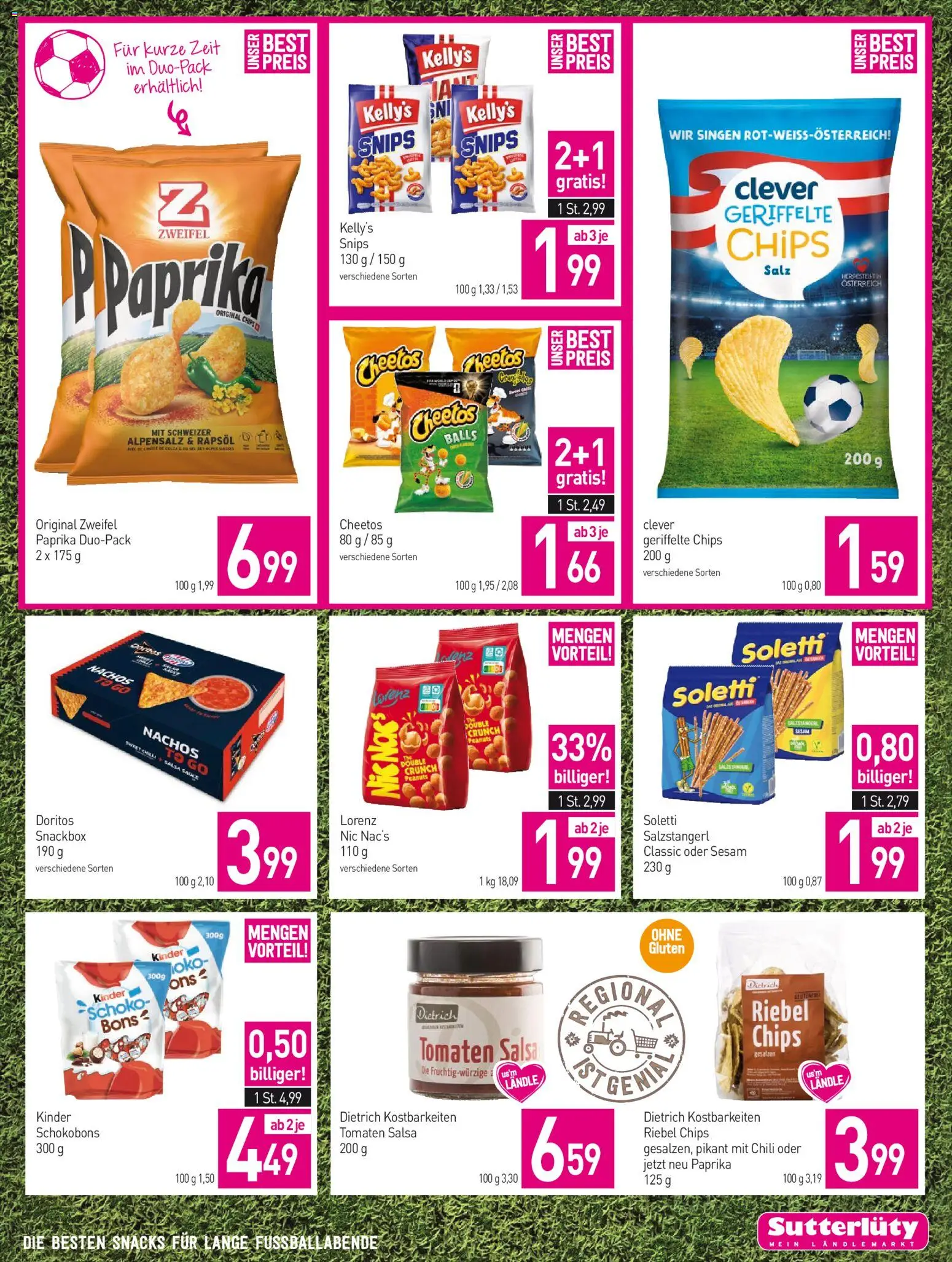 Sutterlüty Flugblatt gültig ab 04.06.2026 | Seite: 17 | Produkte: Chips, Salz, Chili, Tomaten