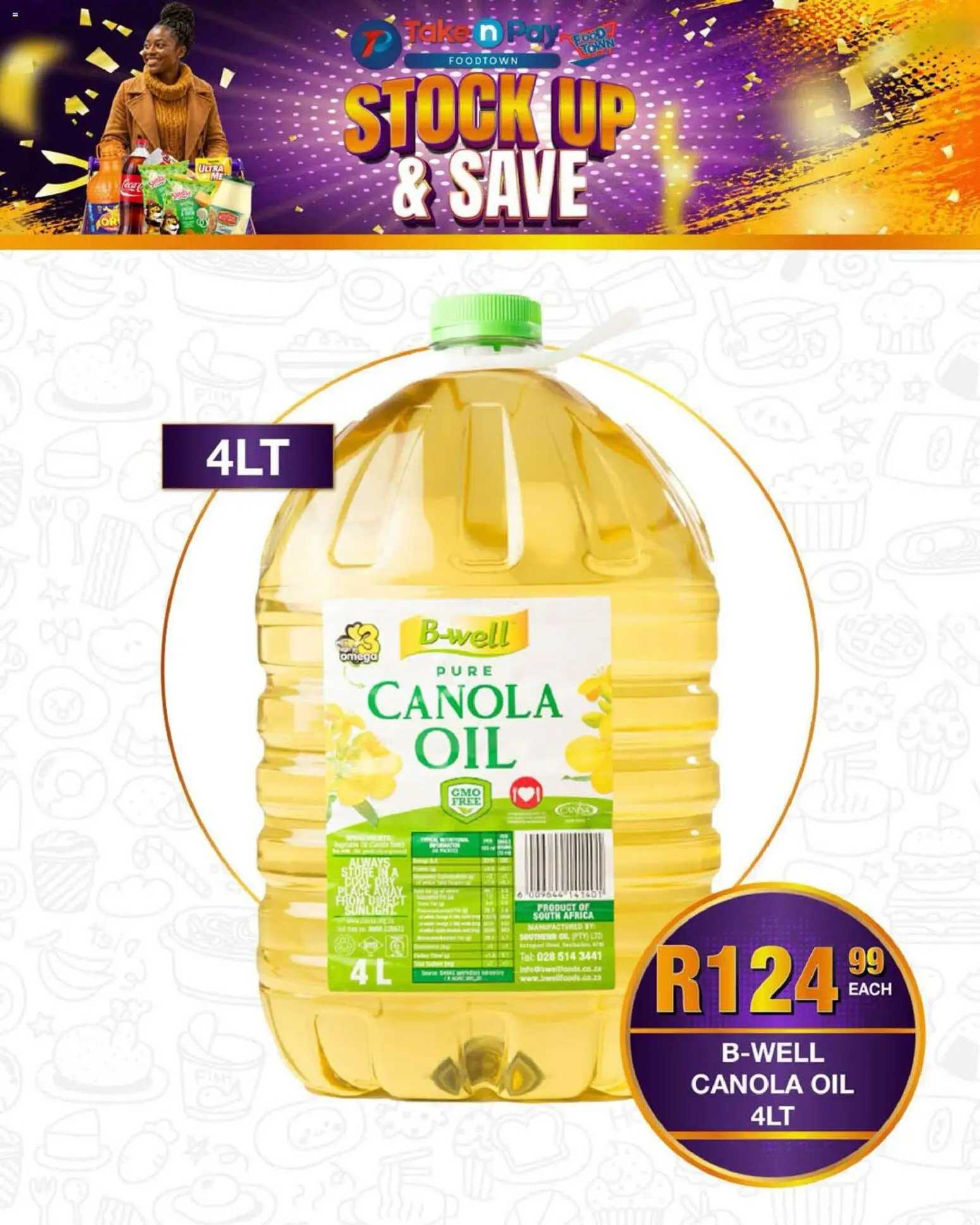 New Take n Pay catalogue – valid from 04.05.2026 | Page: 22 | Products: Oil, Stock