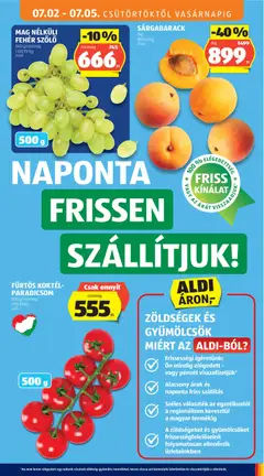 MAG NÉLKÜLI FEHÉR SZŐLŐ, 500 g/csomag - amely érvényes a következő dátumtól: 2026.07.02. | Oldal: 9