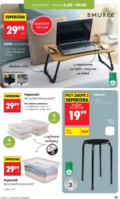 Pogląd oferty "Biedronka gazetka - Hity i inspiracje" - ważna od 03.08.2026 | Strona: 39