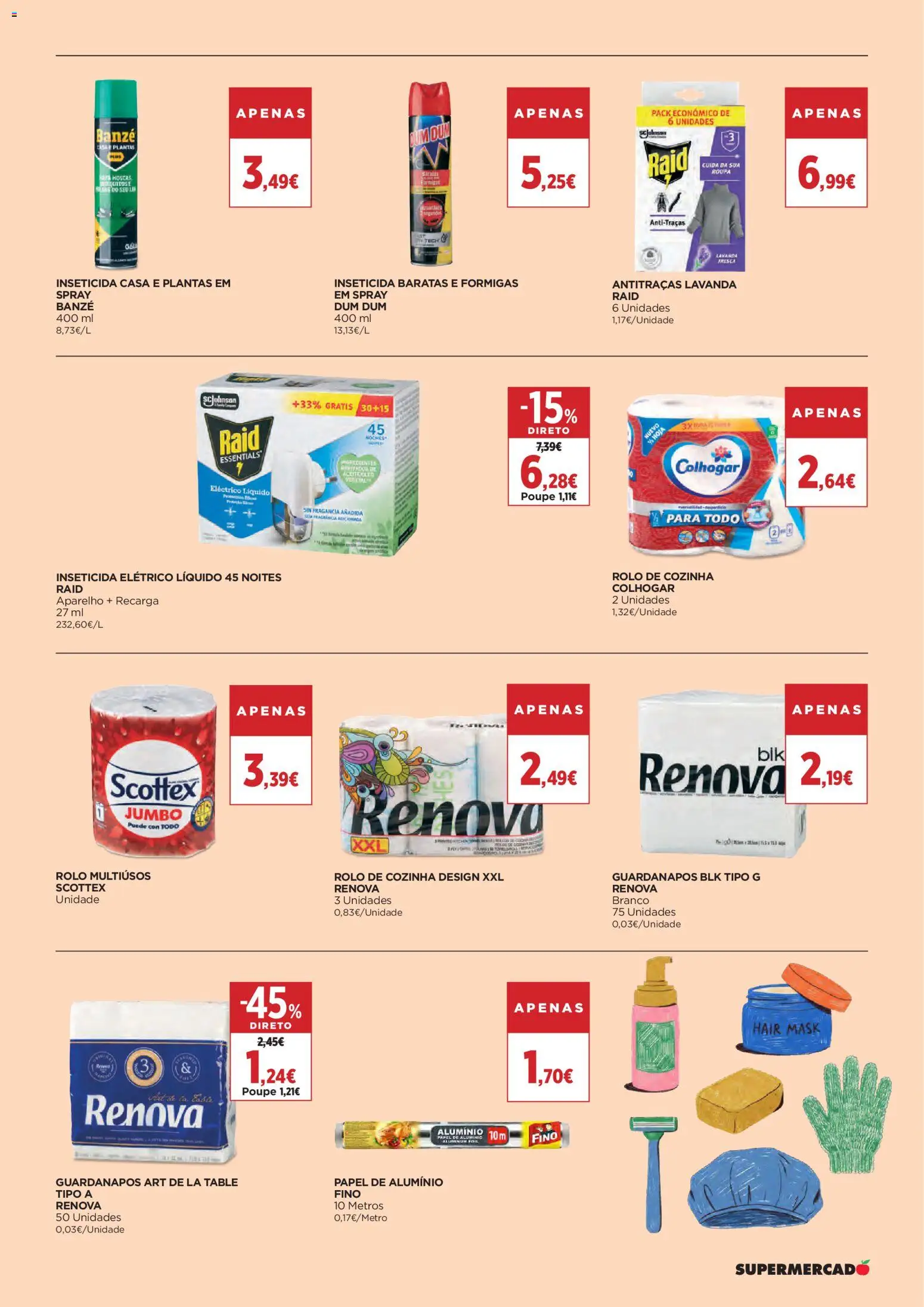 El Corte Ingles folheto │ válido de 21/08/2026 | Página: 9 | Produtos: Guardanapos, Papel de alumínio, Inseticida
