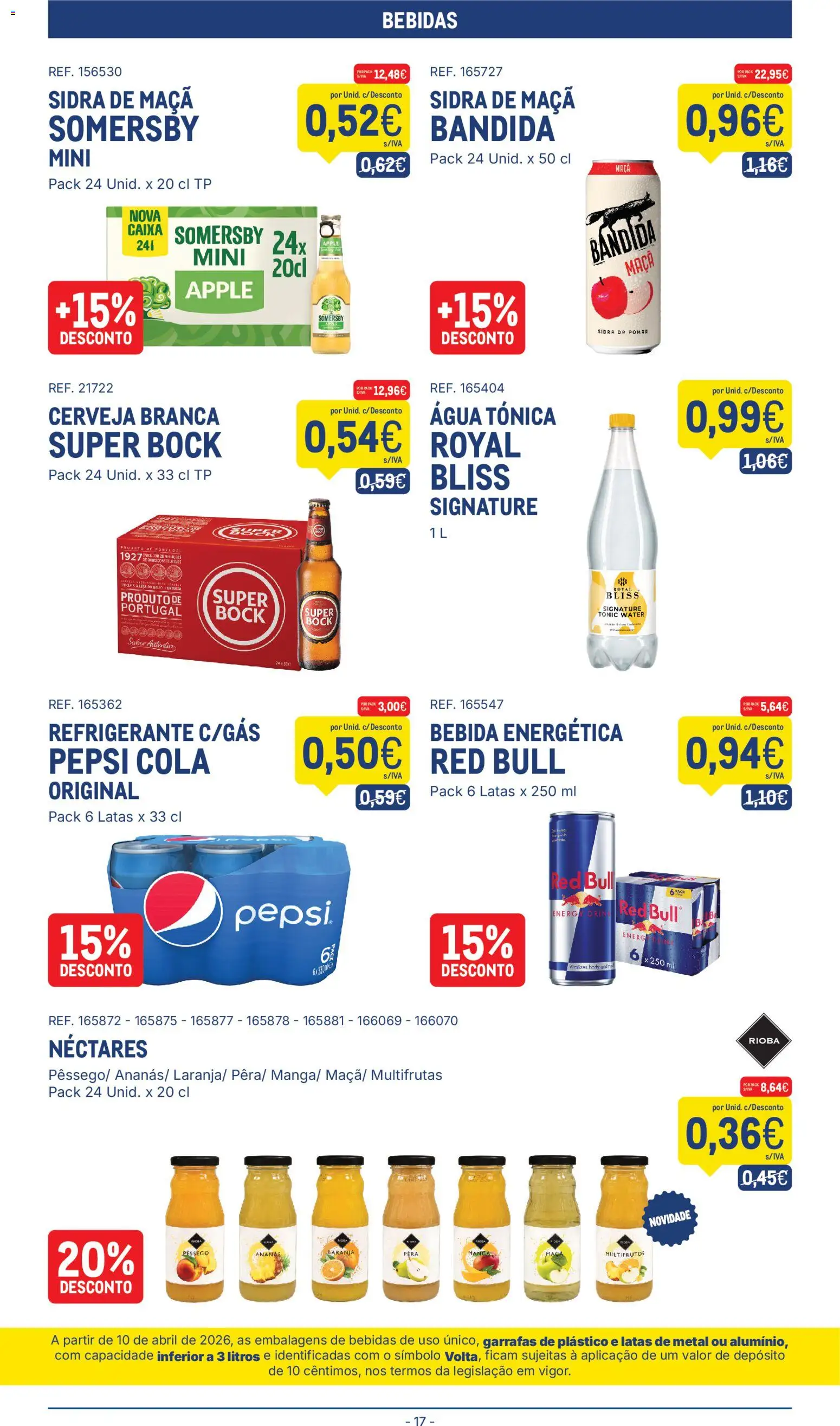 Makro folheto │ válido de 18/08/2026 | Página: 17 | Produtos: Red Bull, Caixa, Maça, Bebida energética