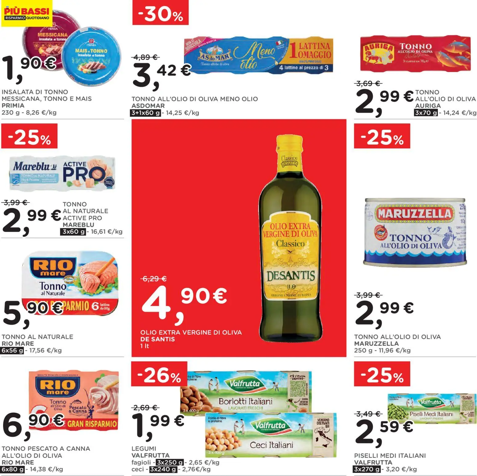 Volantino Poli del 29/07/2026 | Pagina: 20 | Prodotti: Legumi, Piselli, Olio extra vergine, Mais