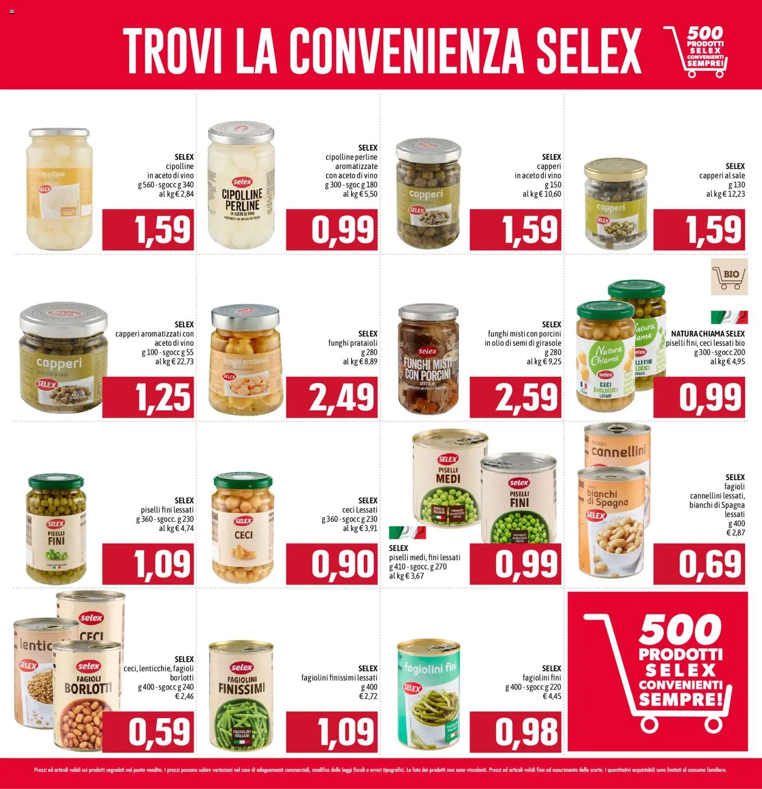Volantino Emisfero del 01/05/2026 | Pagina: 5 | Prodotti: Vino, Piselli, Aceto, Fagiolini