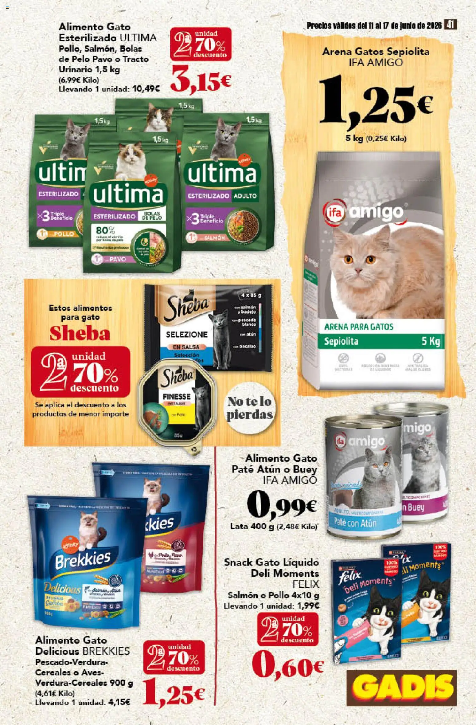 Gadis folleto │ válido desde el 11.06.2026 | Página: 41 | Productos: Paté, Cereales, Té, Κούβα