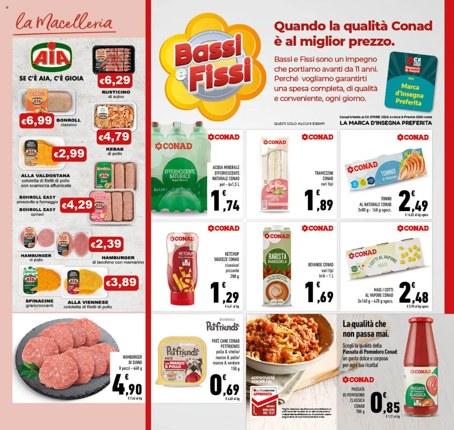 Volantino Conad del 06.05.2026 | Pagina: 5 | Prodotti: Ketchup, Acqua, Tacchino, Tonno