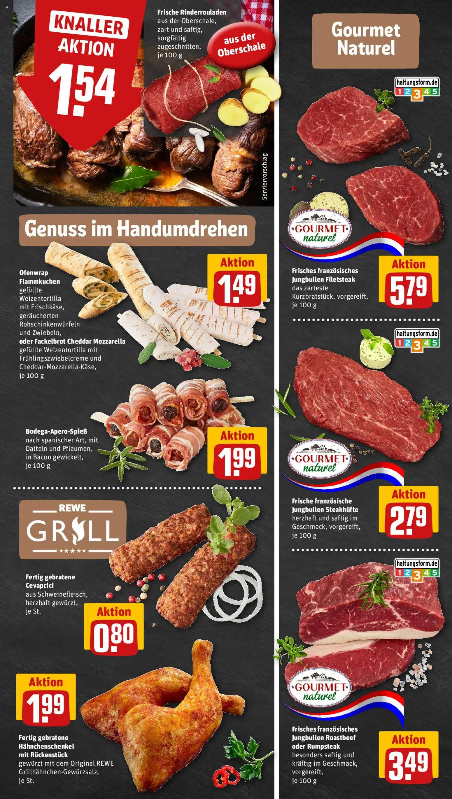 Rewe ihr Kaufpark Prospekt – gültig ab 28.09.2026 | Seite: 9 | Produkte: Rinderrouladen, Rumpsteak, Mozzarella, Cevapcici