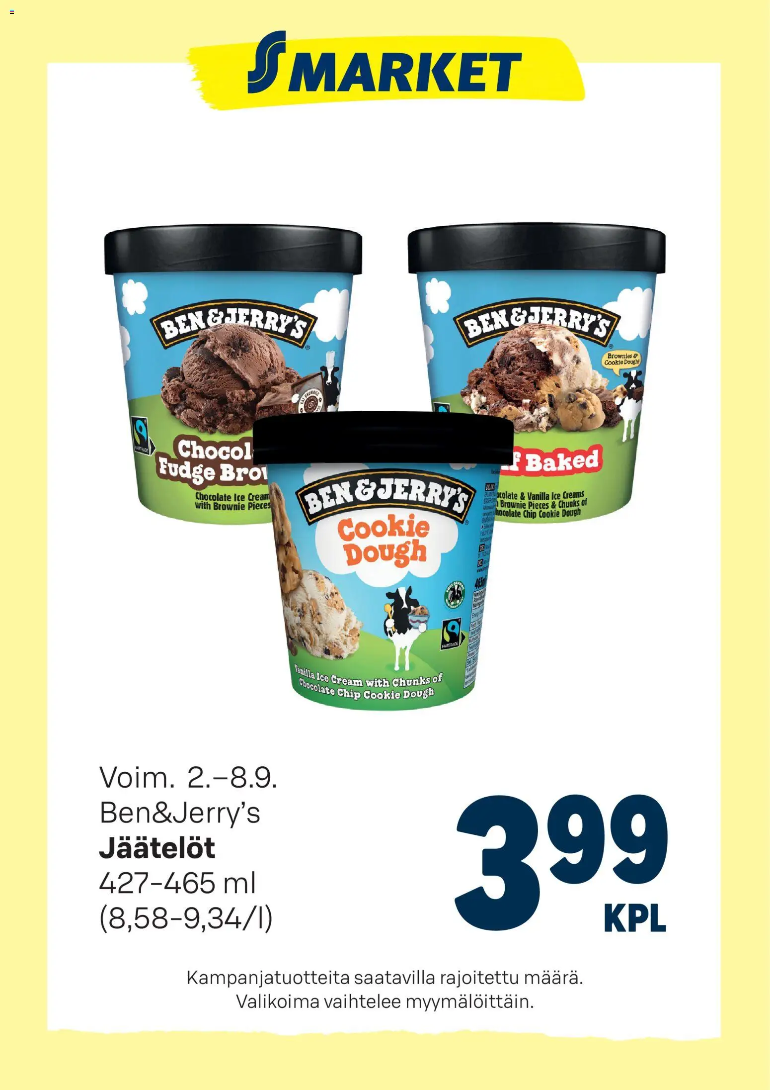 S-market - Jäätelöt – voimassa 02/08/2026 alkaen | Sivu: 1