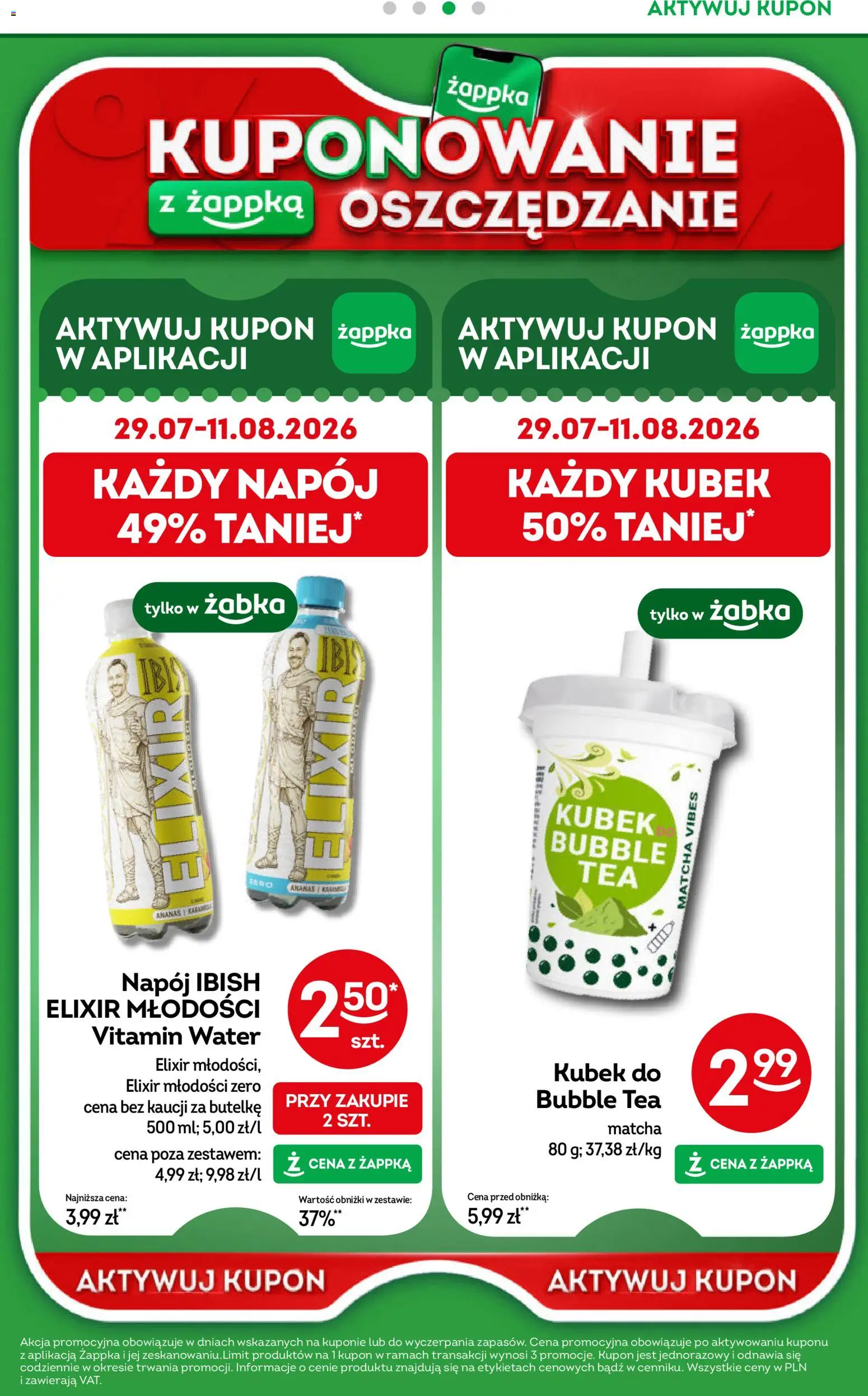 Żabka gazetka od 29.07.2026 | Strona: 38 | Produkty: Matcha, Ananas