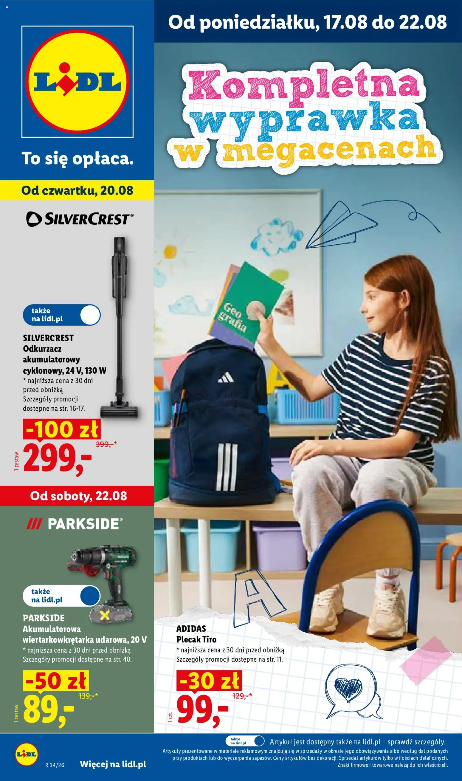 Lidl Polsko katalog od 17.08.2026 | Strana: 1 | Produkty: Parkside