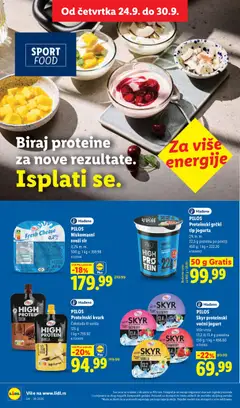 PILOS High Protein, Čokolada ili vanila 125 g - pregled Lidl kataloga - važi od 24.09.2026 | Strana: 56